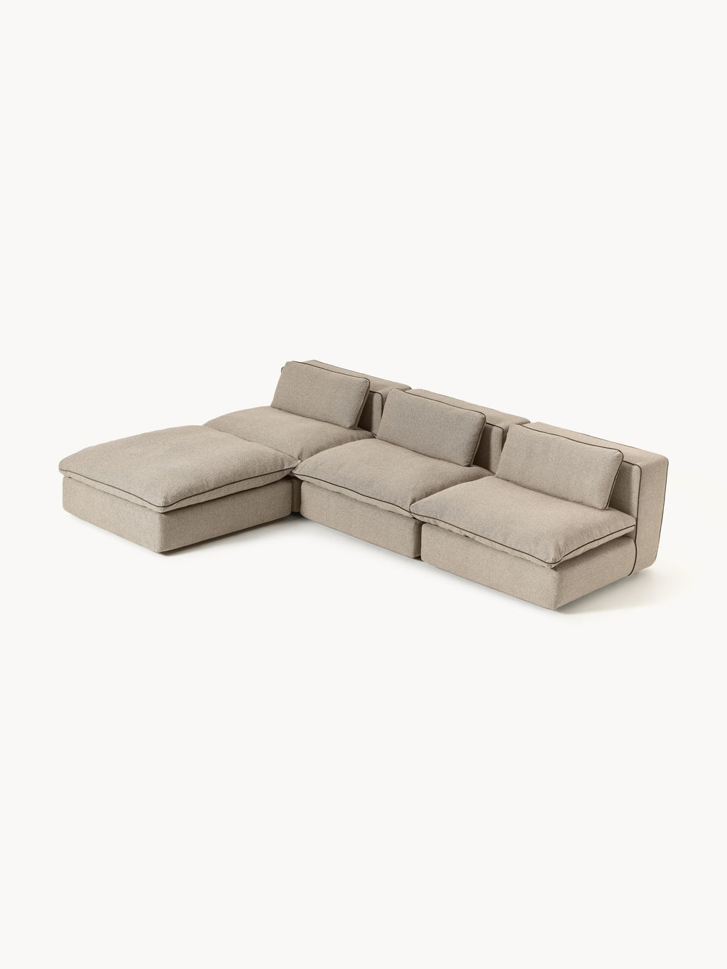 Modulares Sofa Felix mit Hocker (links/rechts)