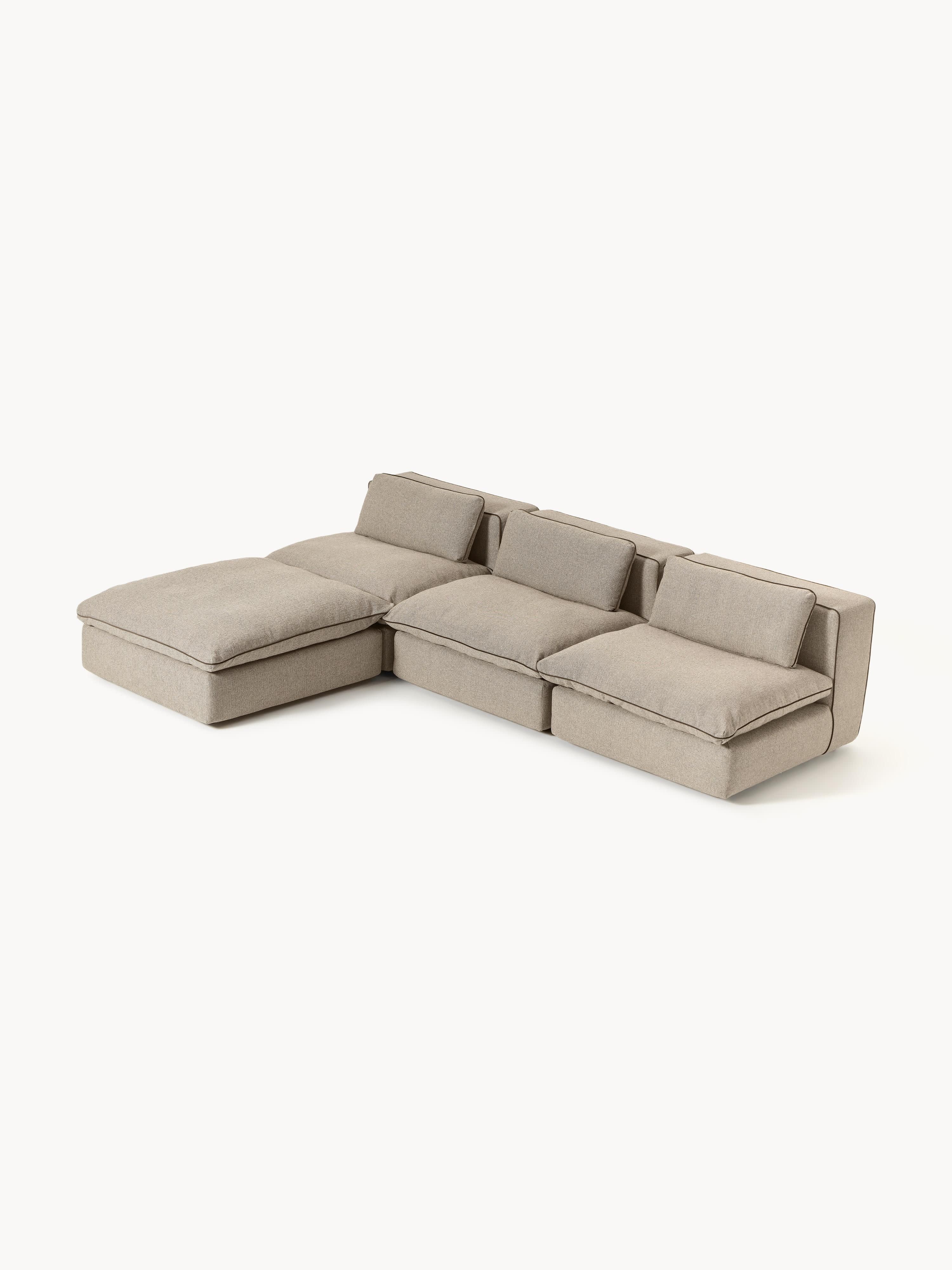 Modulares Sofa Felix mit Hocker (links/rechts)