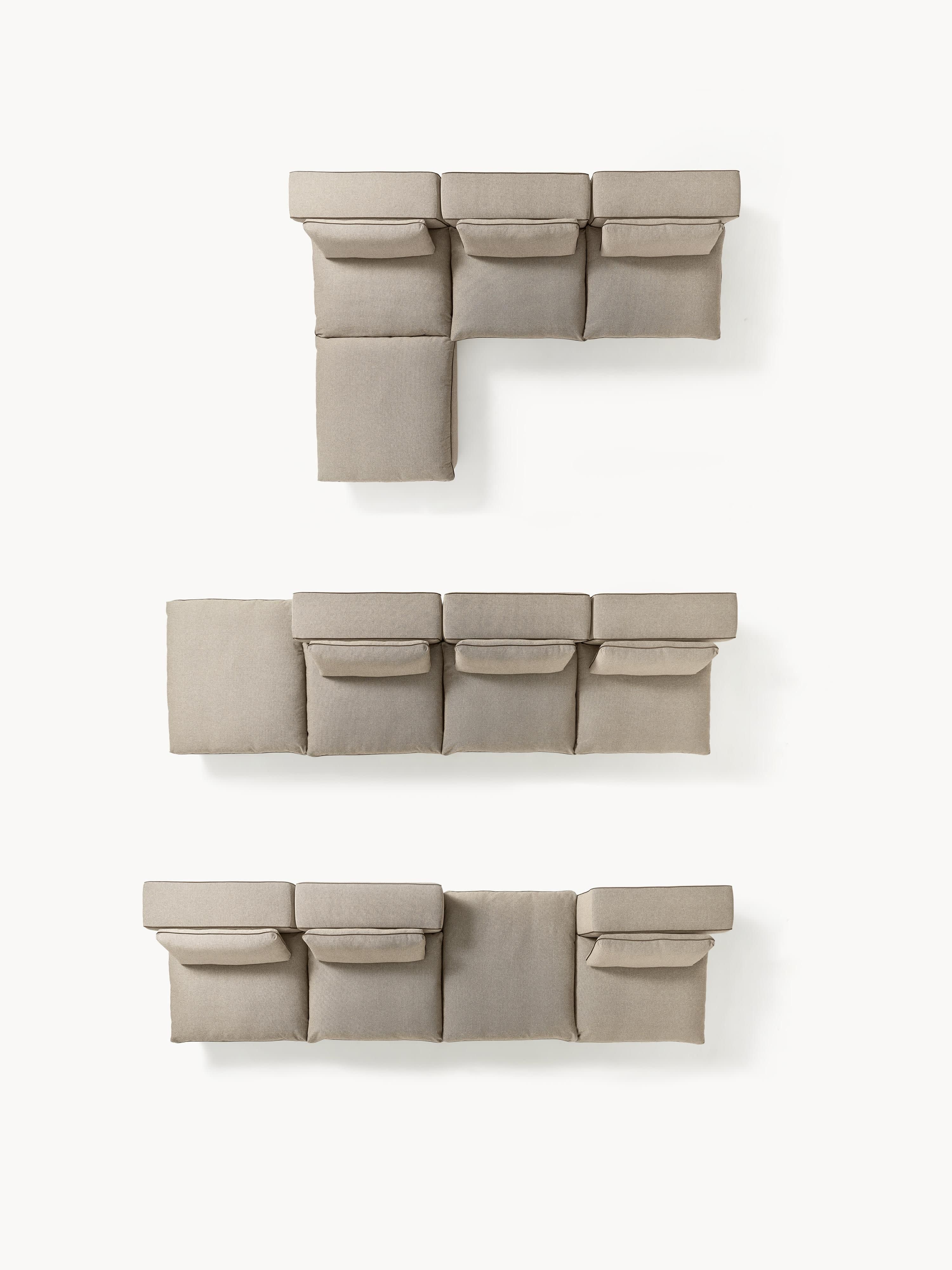 Modulares Sofa Felix mit Hocker (links/rechts)