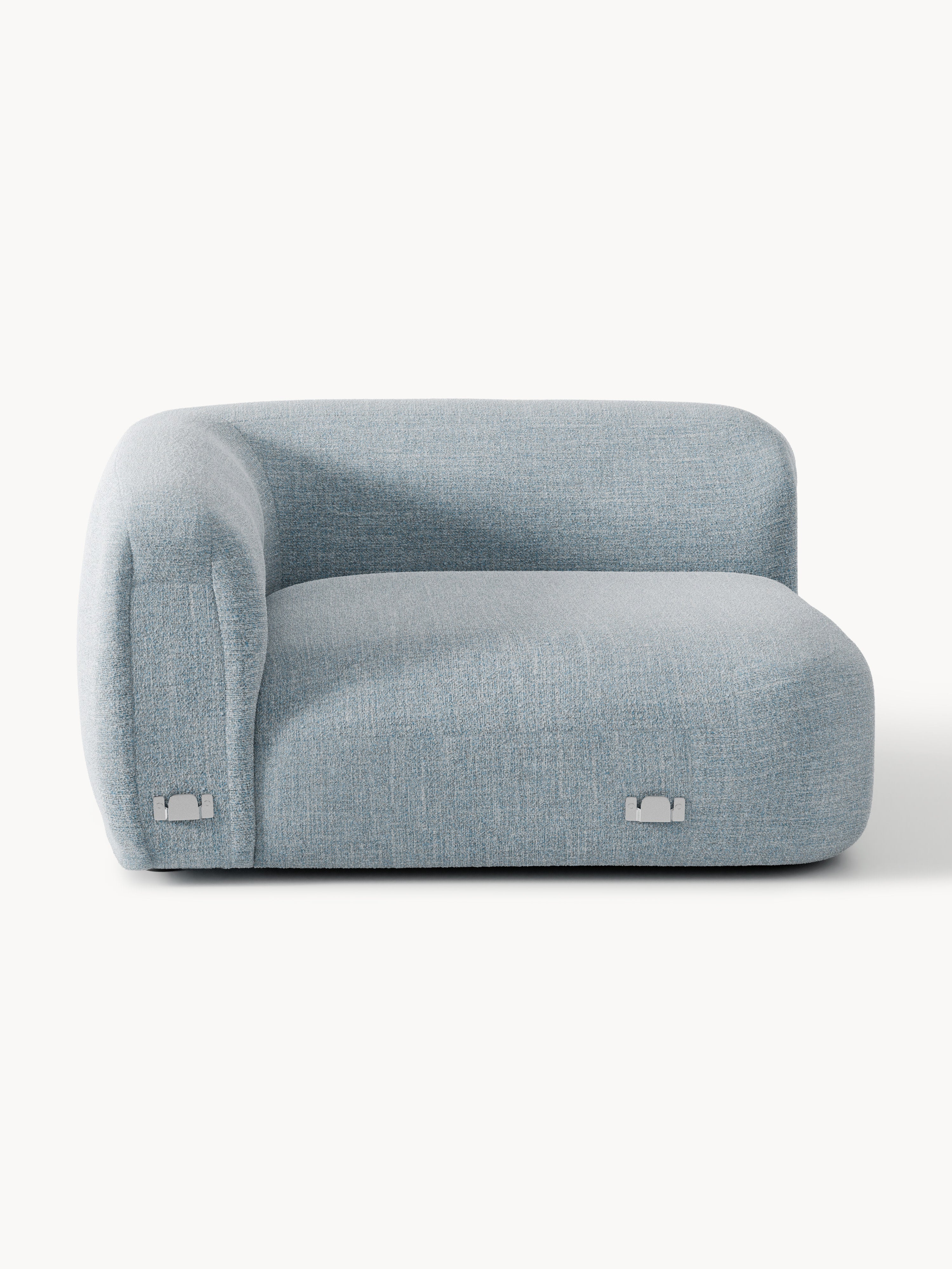 Rundes Bouclé-Eckmodul Wolke