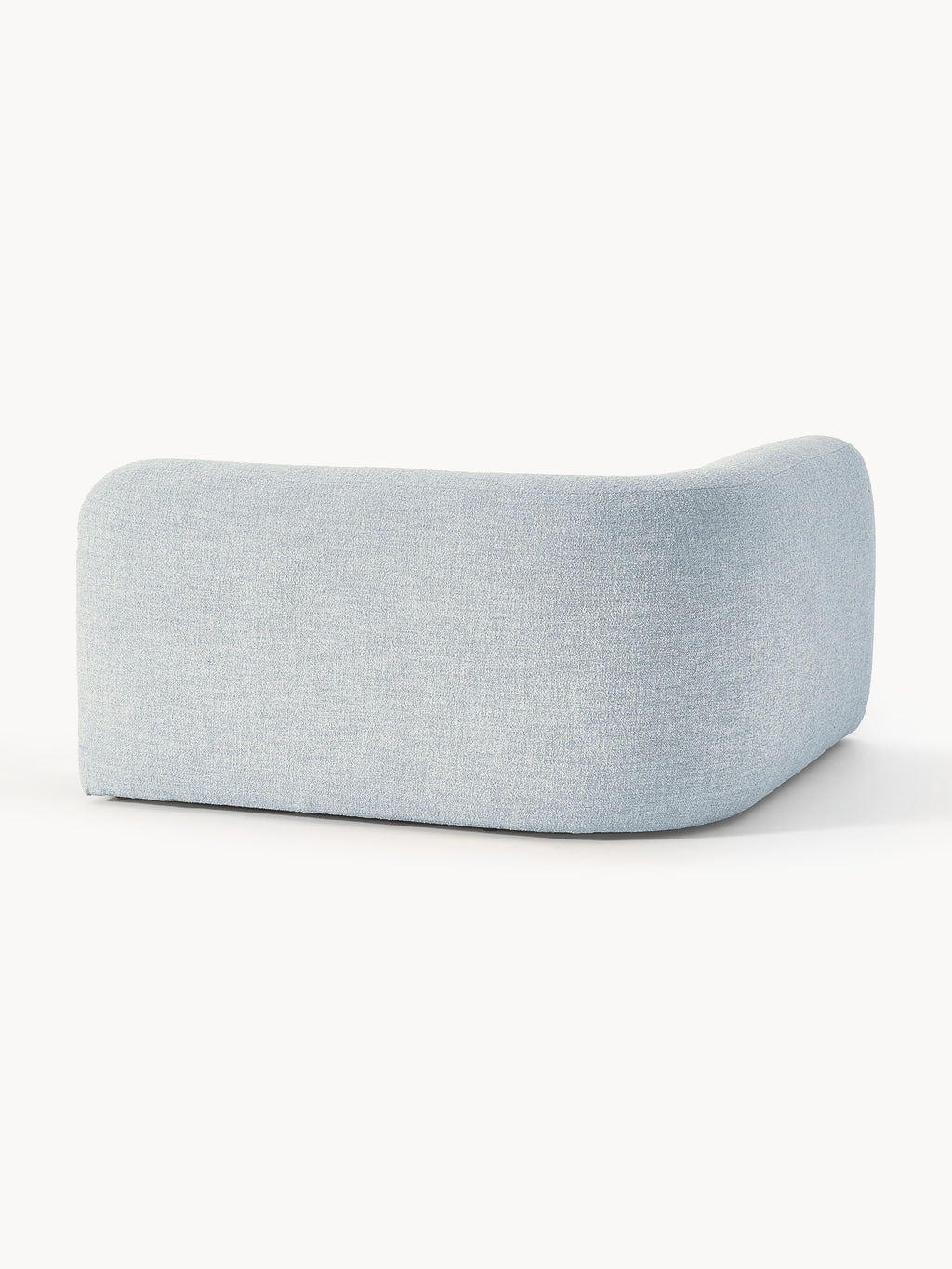 Rundes Bouclé-Eckmodul Wolke