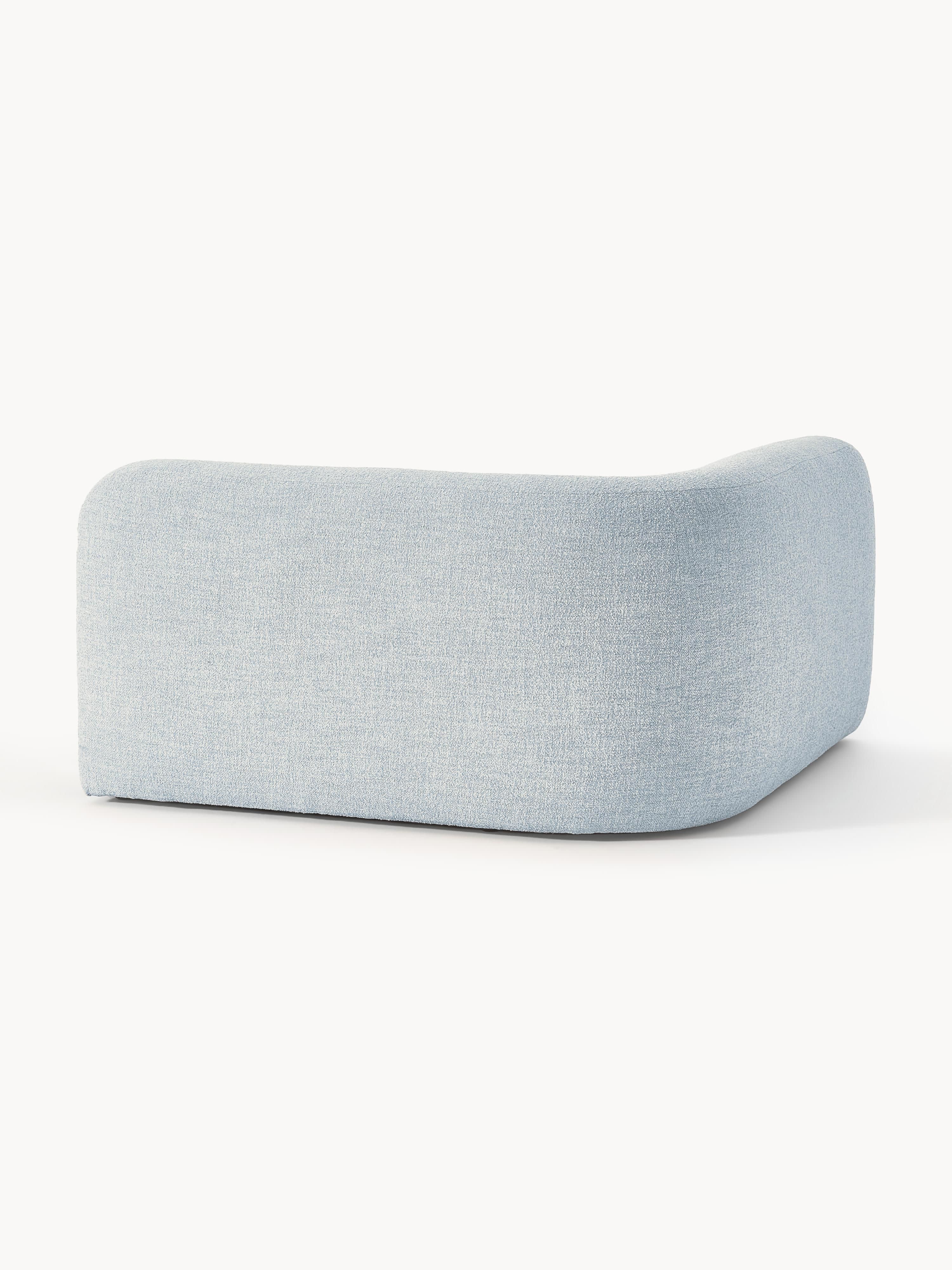 Rundes Bouclé-Eckmodul Wolke