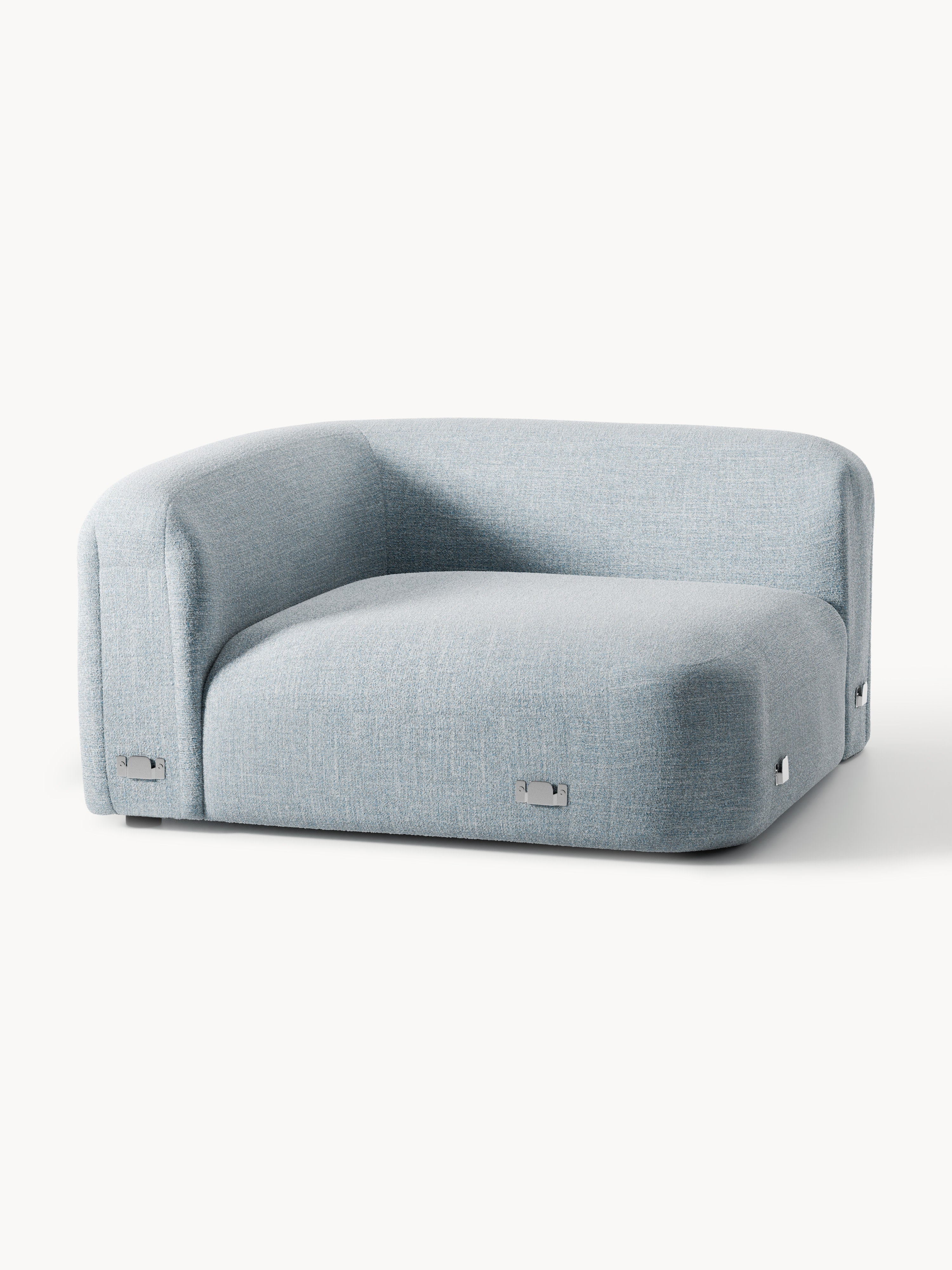 Rundes Bouclé-Eckmodul Wolke