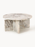 Galeriebild 1 - Runder Couchtisch Marisa aus Calacatta Viola Marmor
