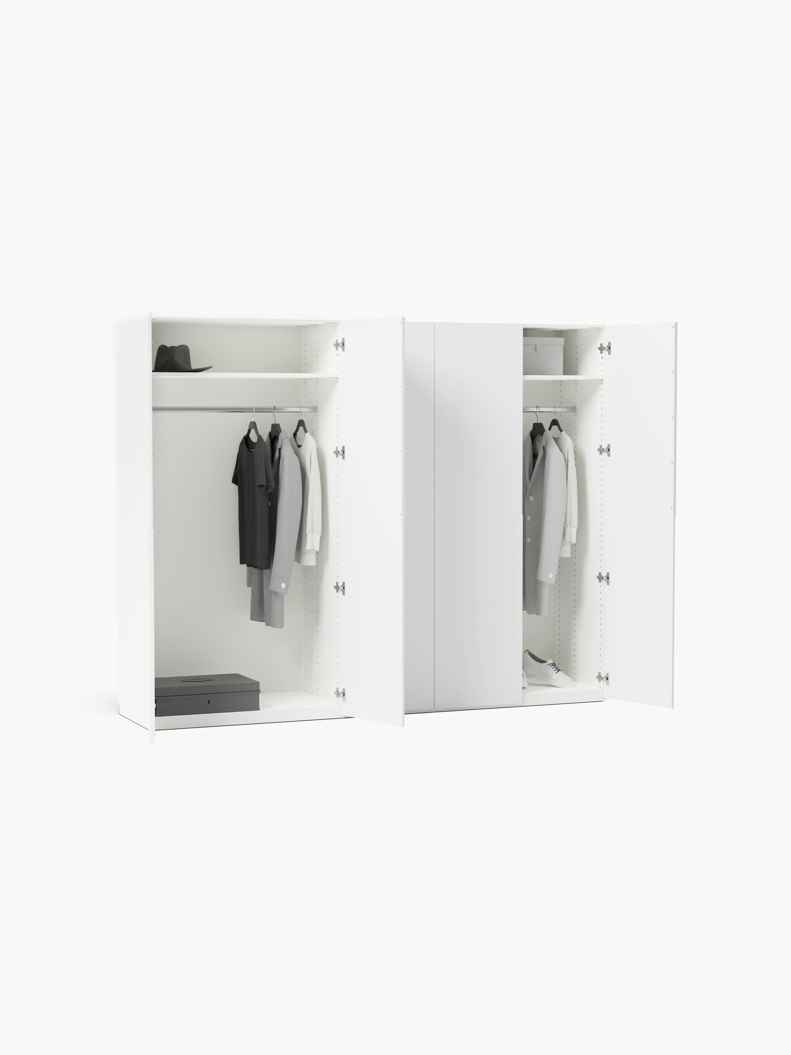 Modularer Drehtürenschrank Leon, 250 cm Breite, in verschiedenen Größen