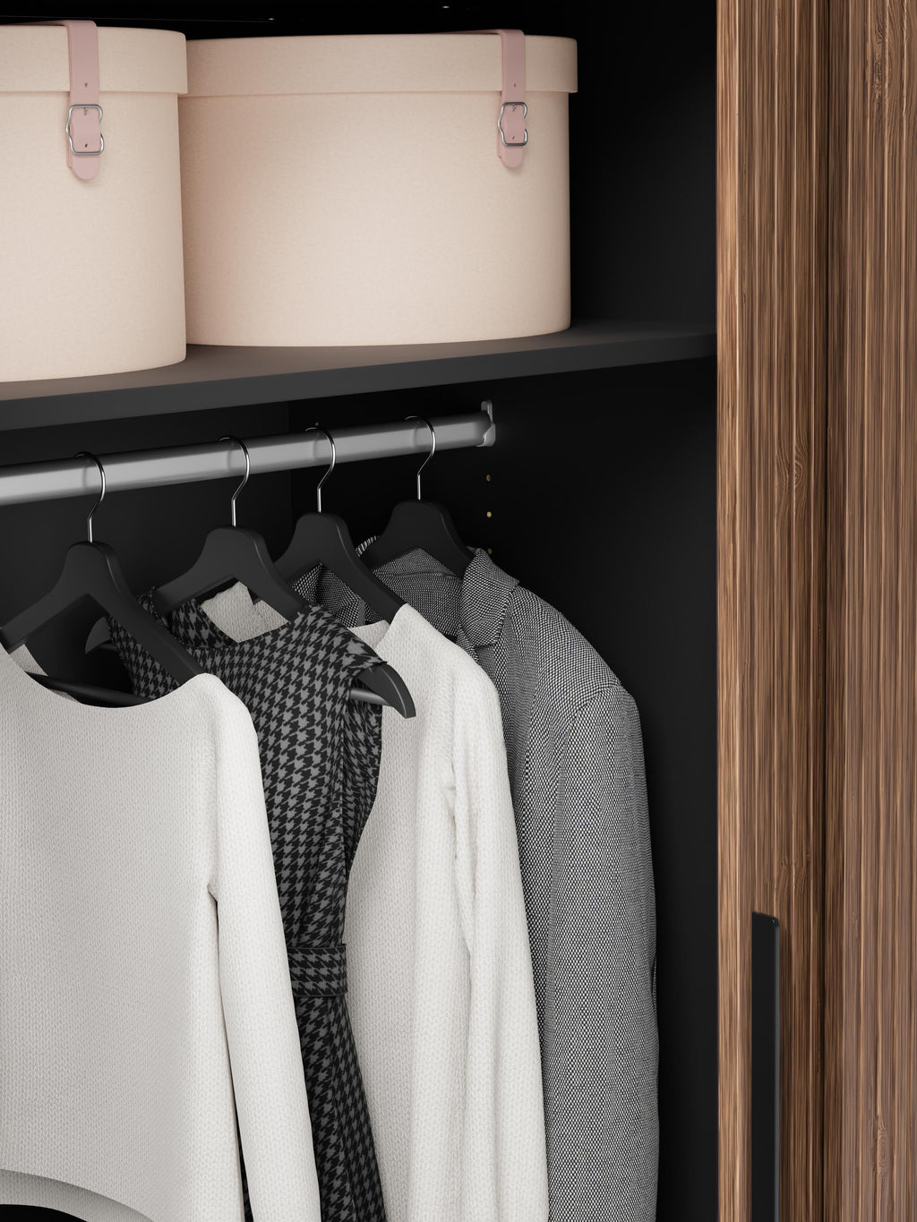Modularer Schwebetürenschrank Simone, 150 cm Breite, in verschiedenen Größen