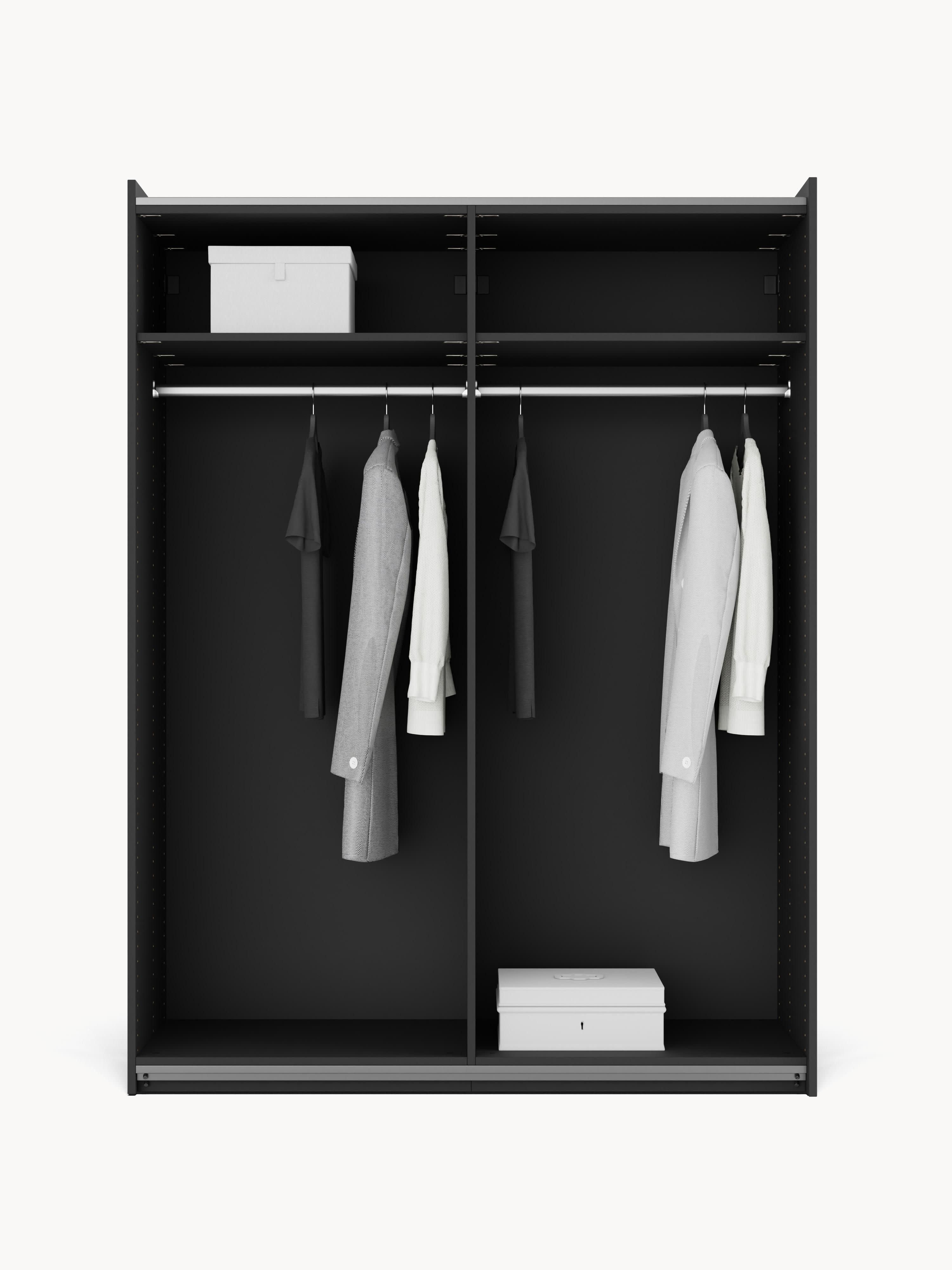 Modularer Schwebetürenschrank Simone, 150 cm Breite, in verschiedenen Größen