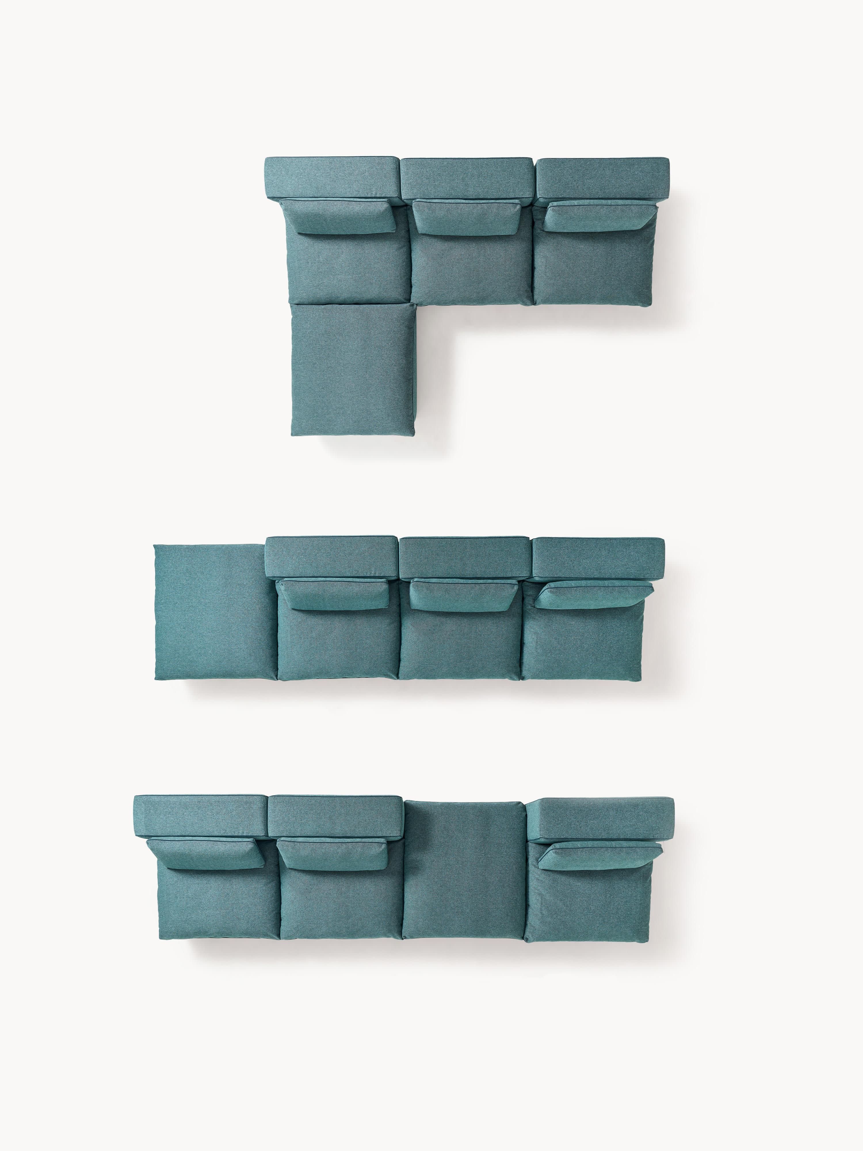 Modulares Sofa Felix mit Hocker (links/rechts)