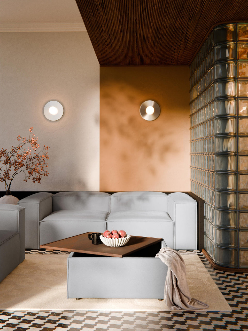 Sofa-Hocker Lennon mit Stauraum