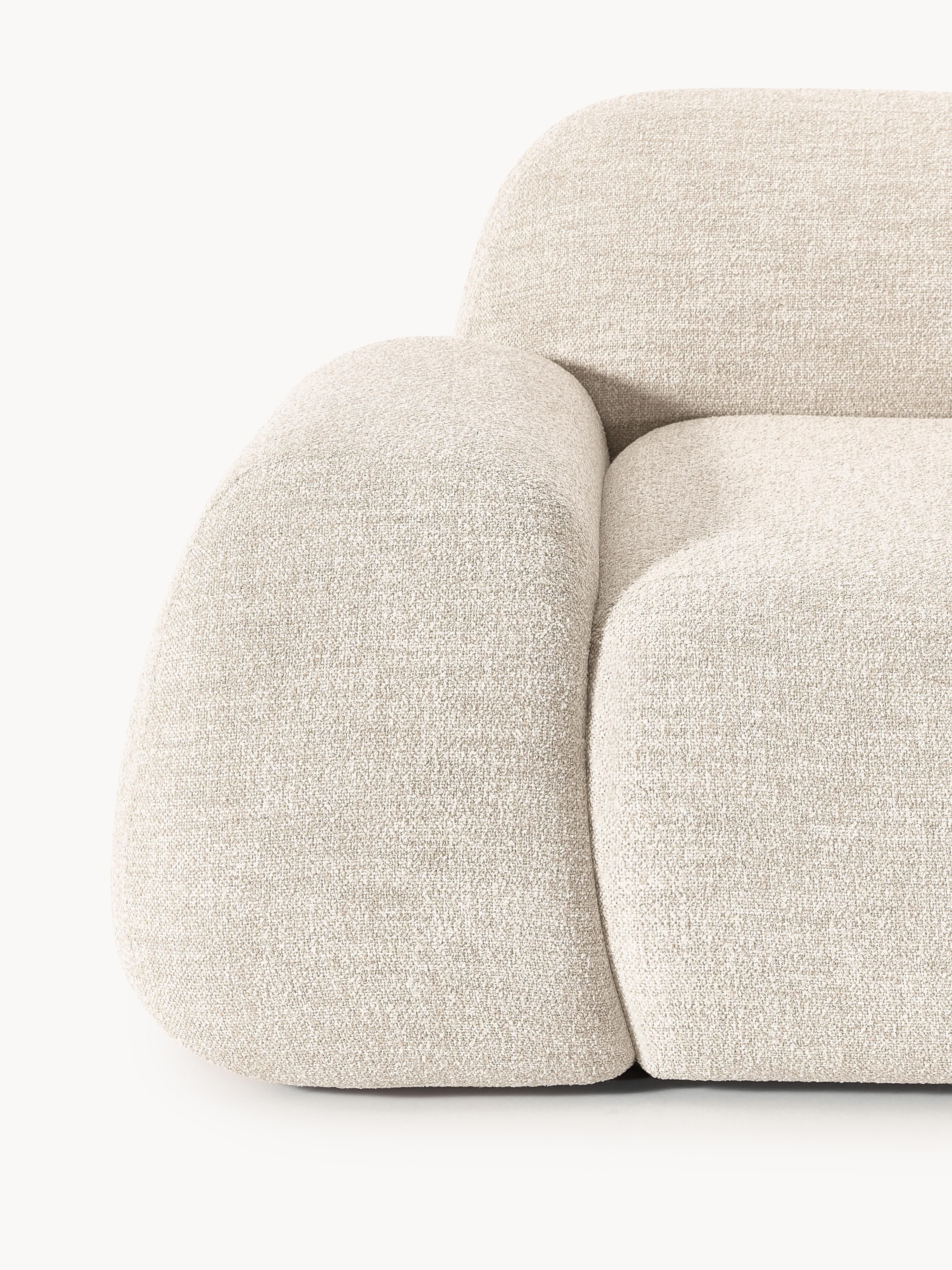 Modulares Bouclé-Sofa Wolke (3-Sitzer)