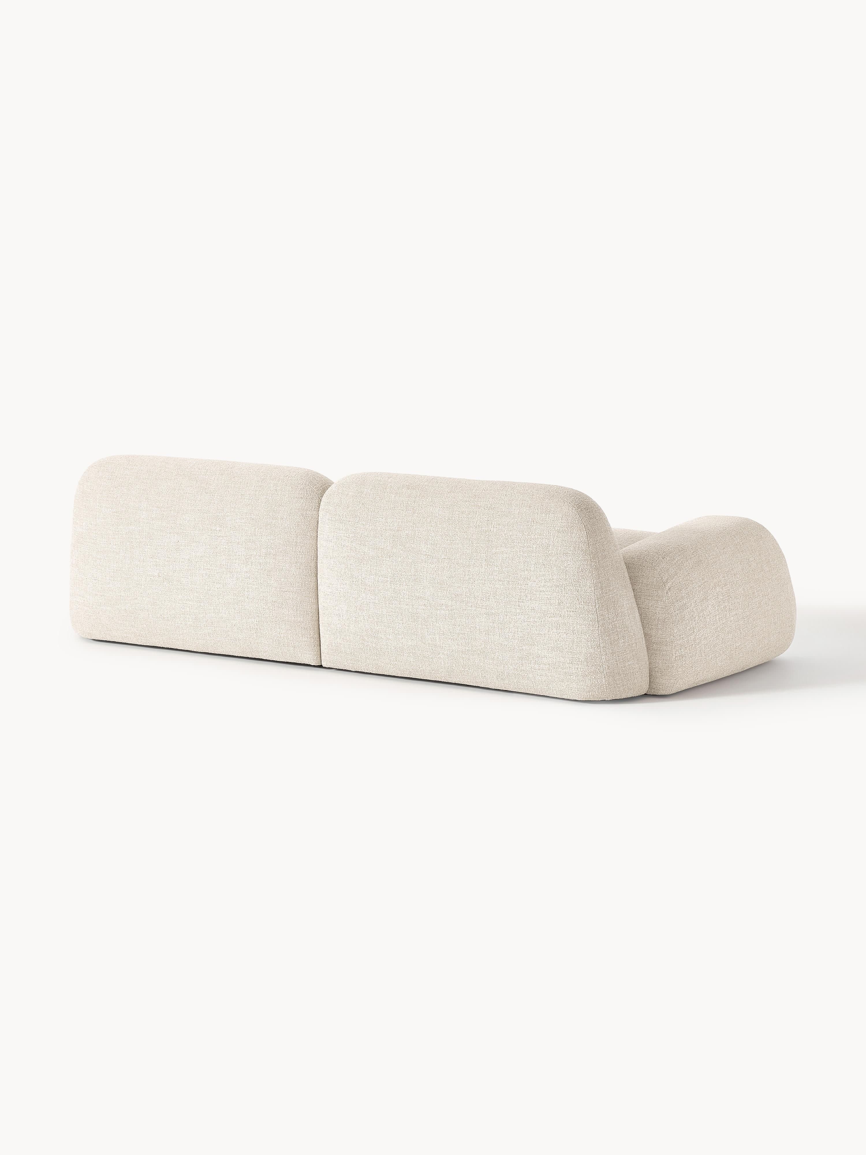 Modulares Bouclé-Sofa Wolke (3-Sitzer)