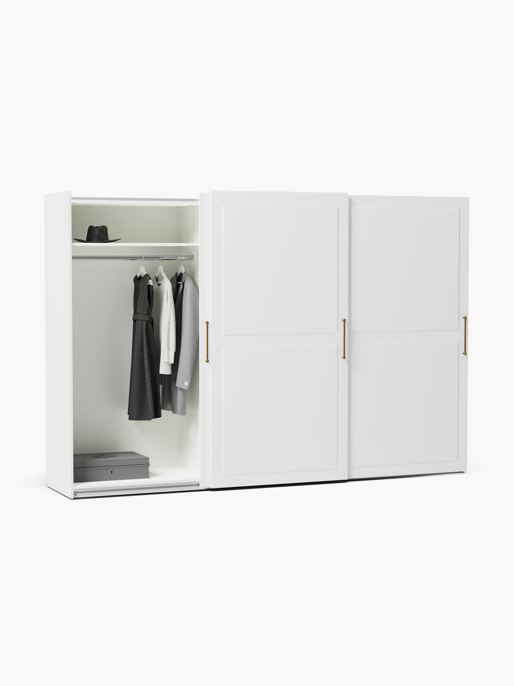 Modularer Schwebetürenschrank Charlotte, 300 cm Breite, in verschiedenen Größen