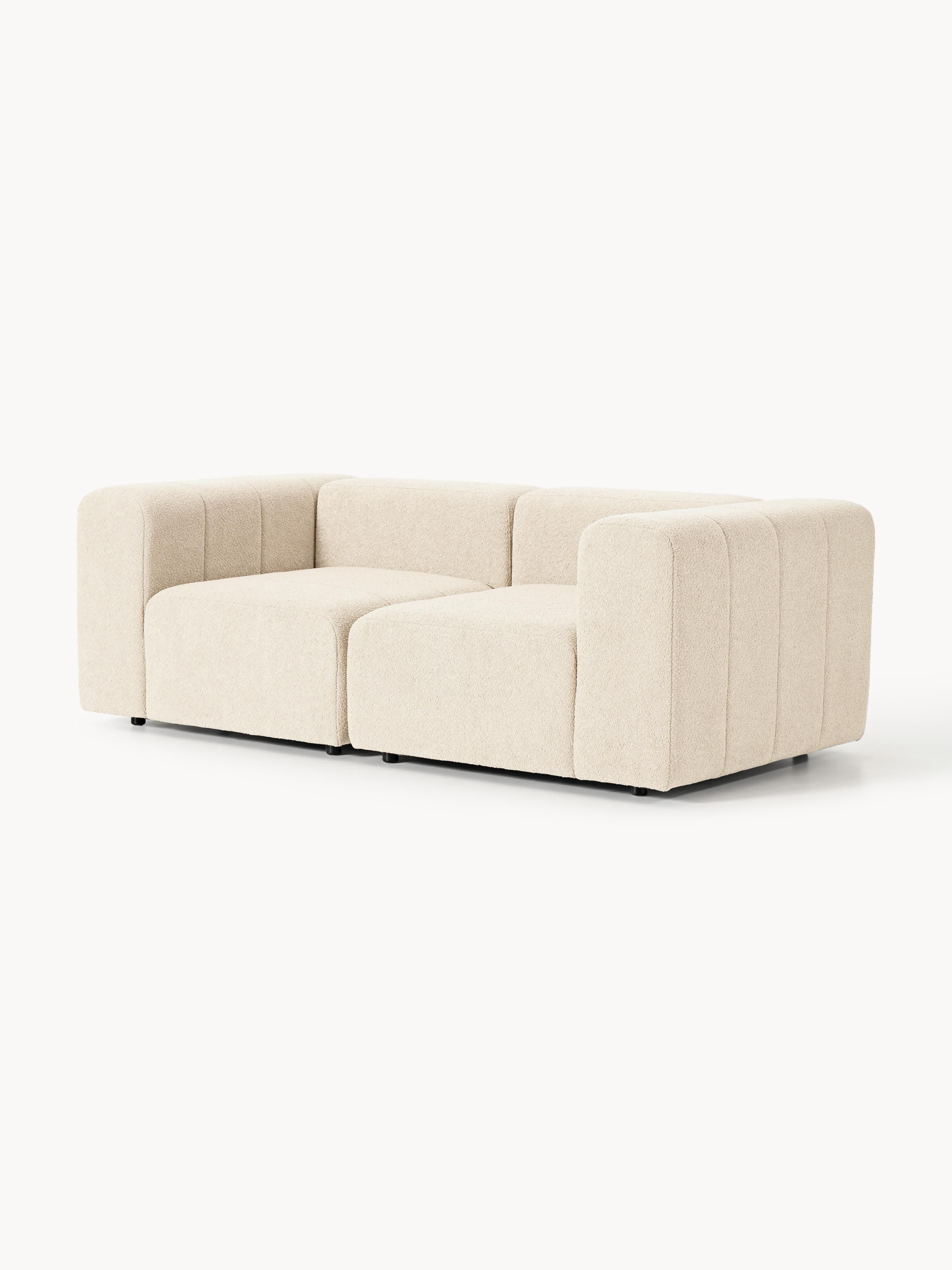 Modulares Bouclé-Sofa Lena (3-Sitzer)