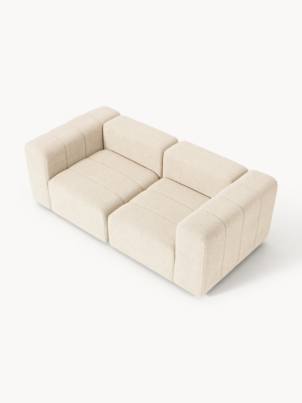 Modulares Bouclé-Sofa Lena (3-Sitzer)