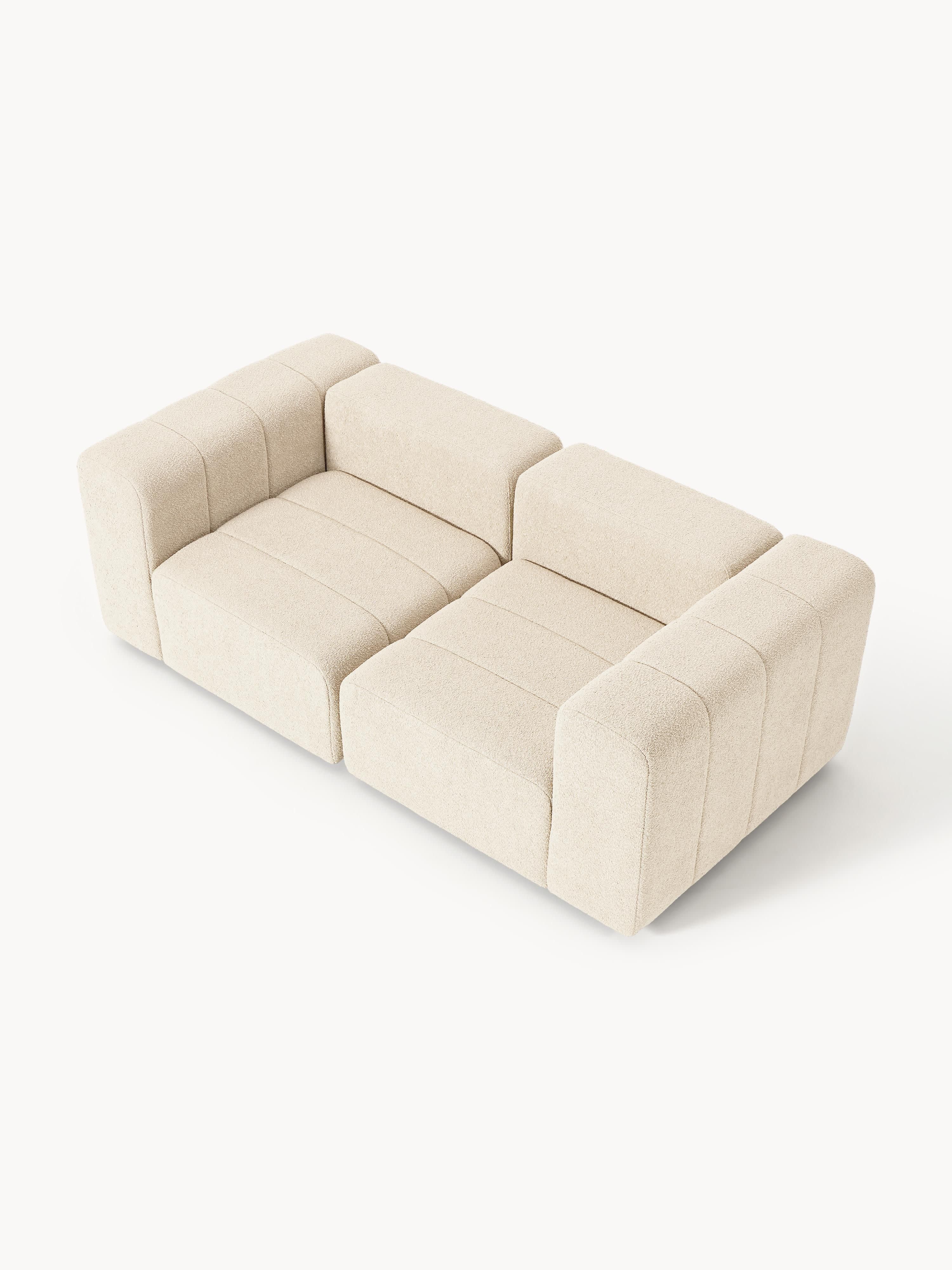 Modulares Bouclé-Sofa Lena (3-Sitzer)