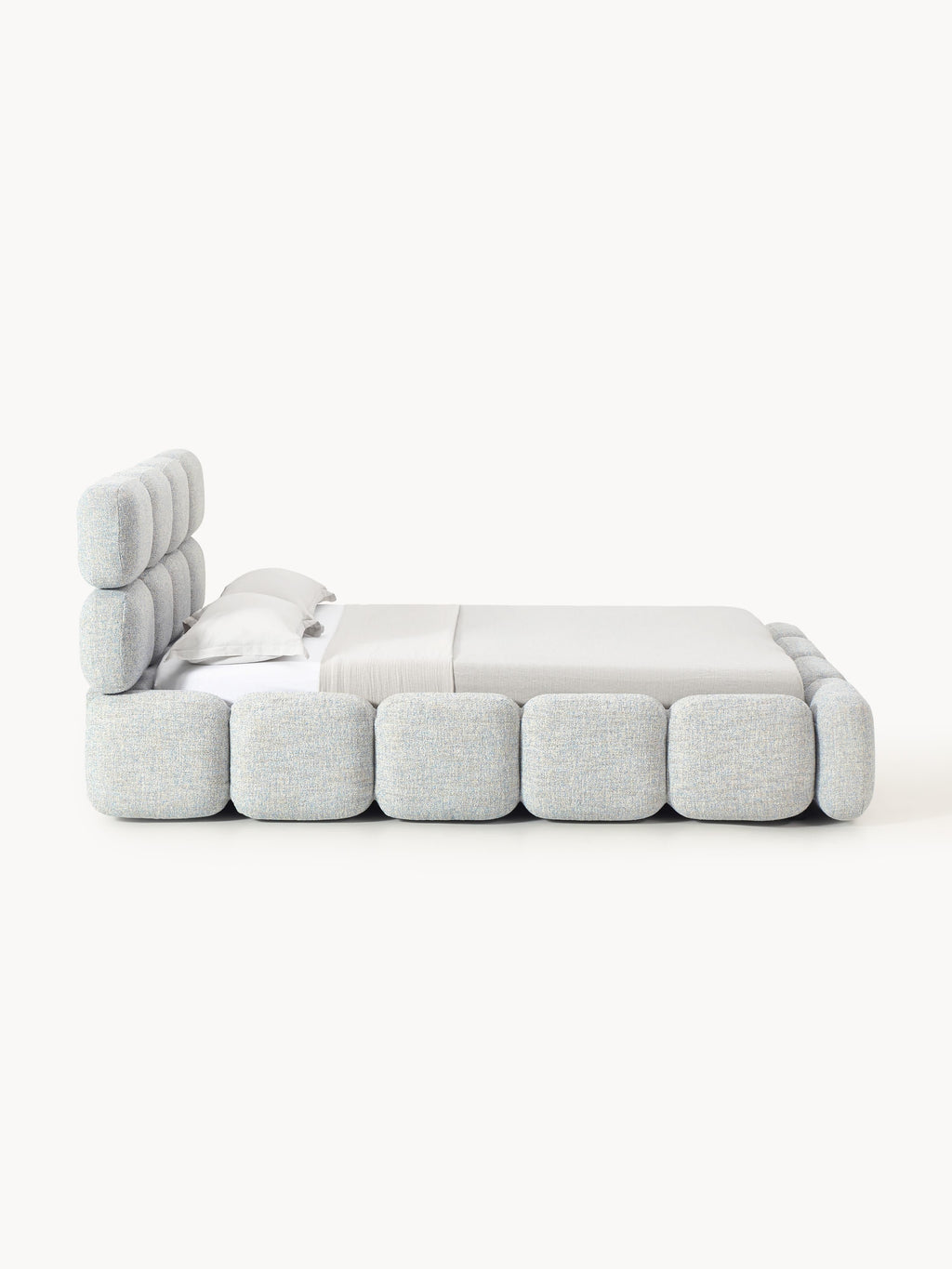 Polsterbett Tayla aus Bouclé