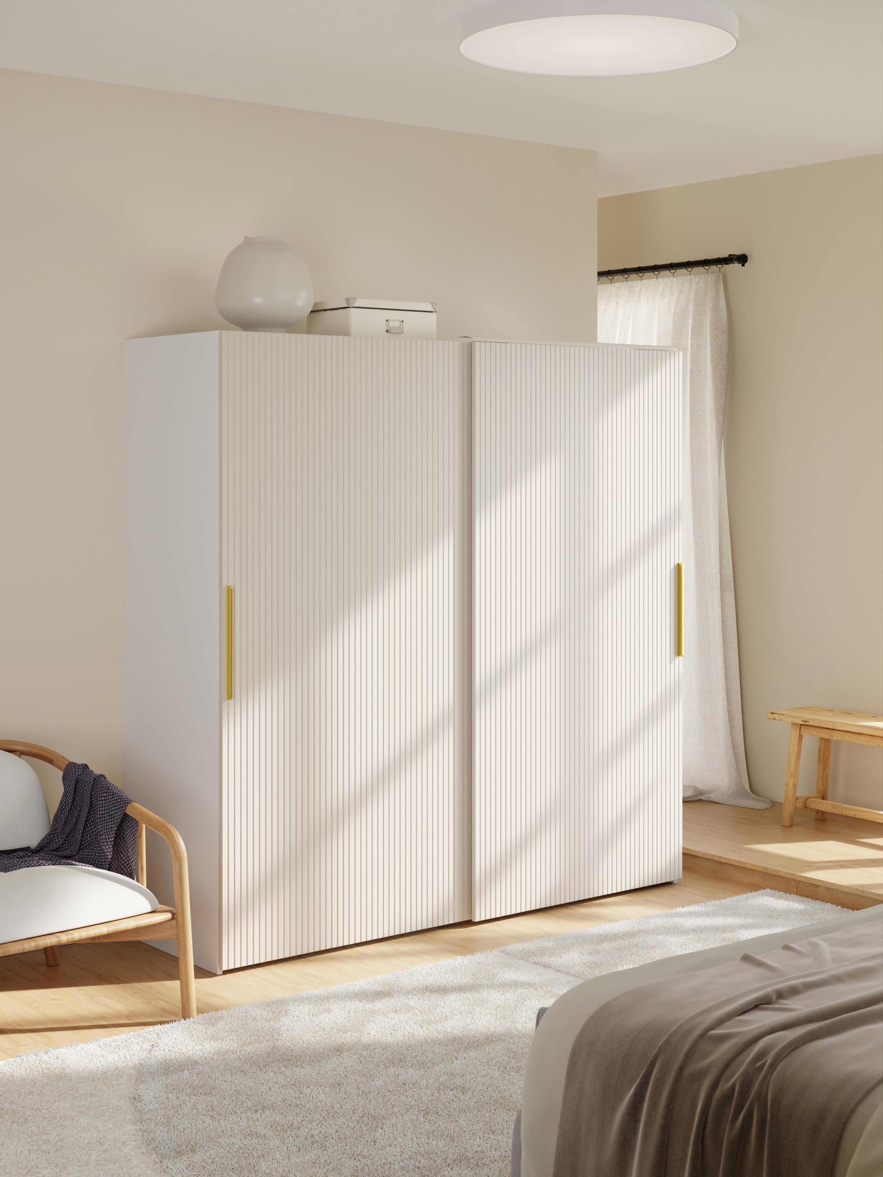 Modularer Schwebetürenschrank Simone, 200 cm Breite, in verschiedenen Größen