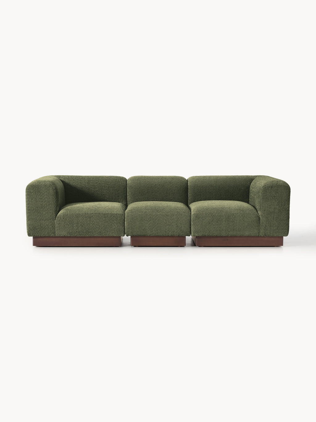 Galeriebild 1 - Modulares Sofa Natalie (3-Sitzer) aus Teddy-Bouclé