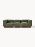 Galeriebild 1 - Modulares Sofa Natalie (3-Sitzer) aus Teddy-Bouclé