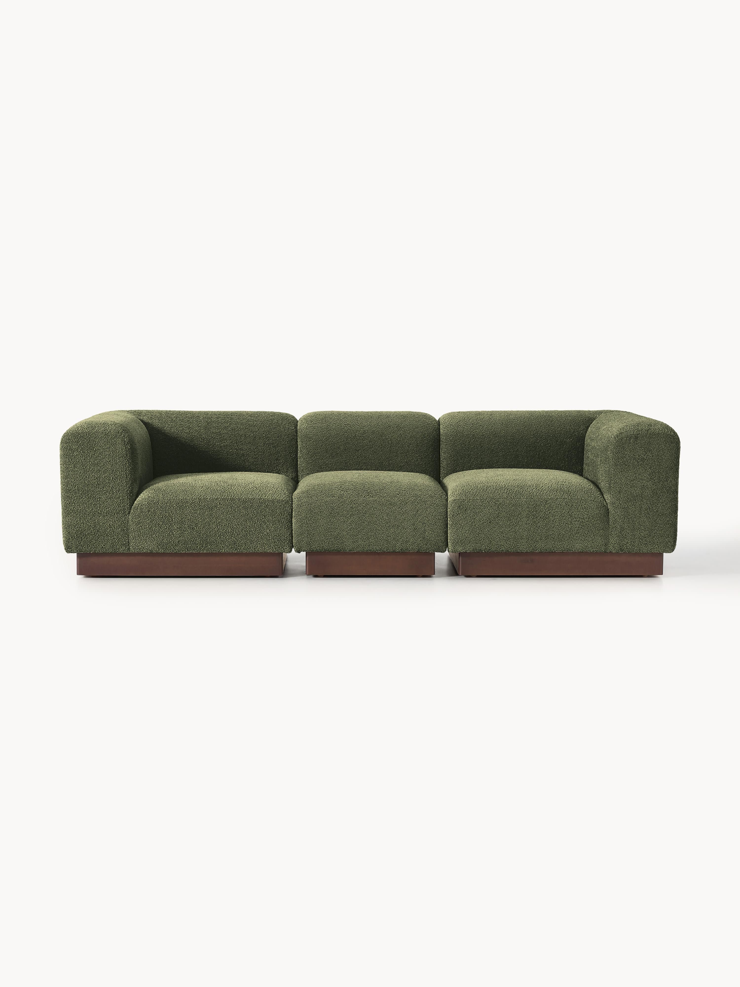 Galeriebild 1 - Modulares Sofa Natalie (3-Sitzer) aus Teddy-Bouclé
