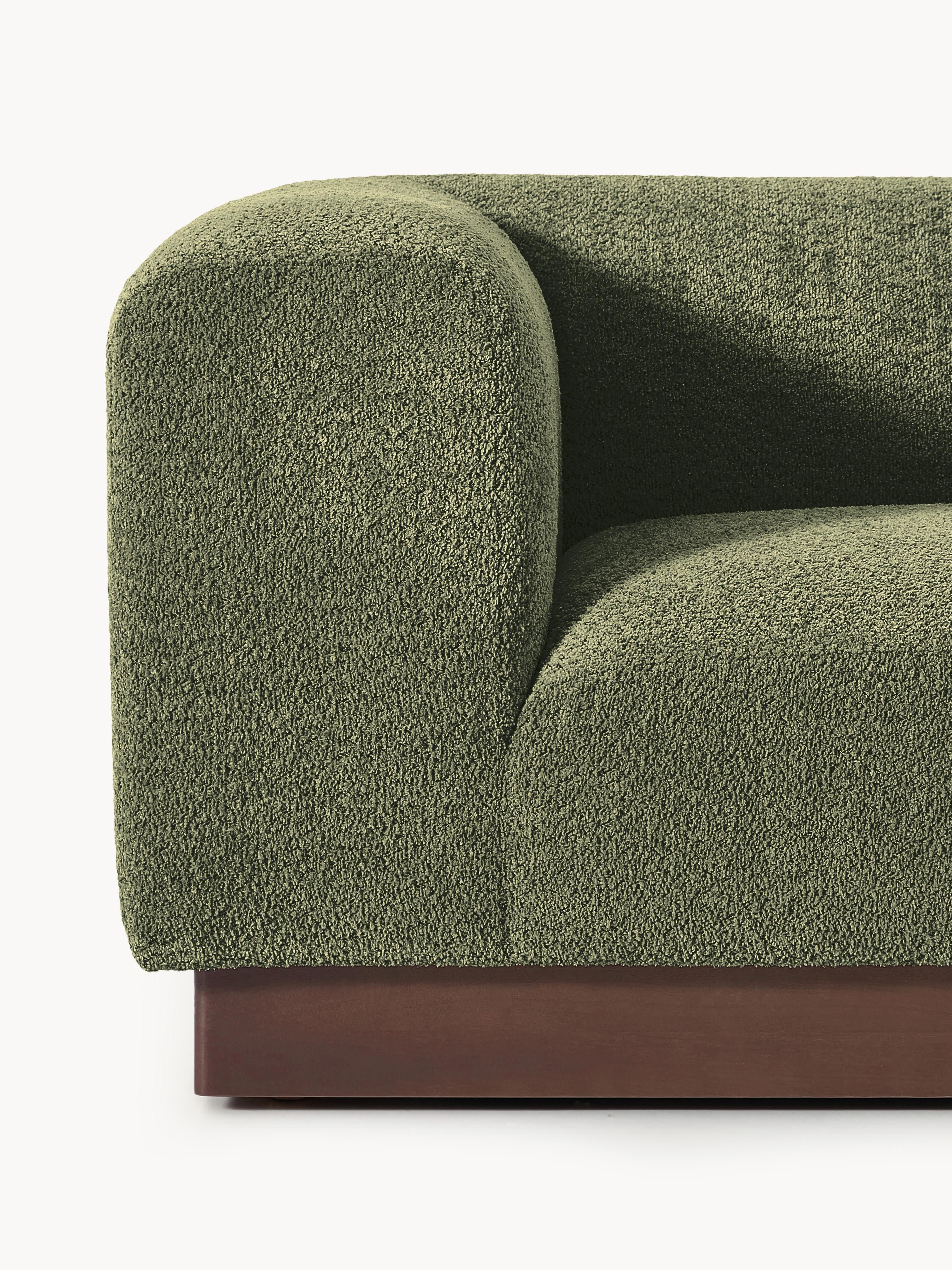 Modulares Sofa Natalie (3-Sitzer) aus Teddy-Bouclé