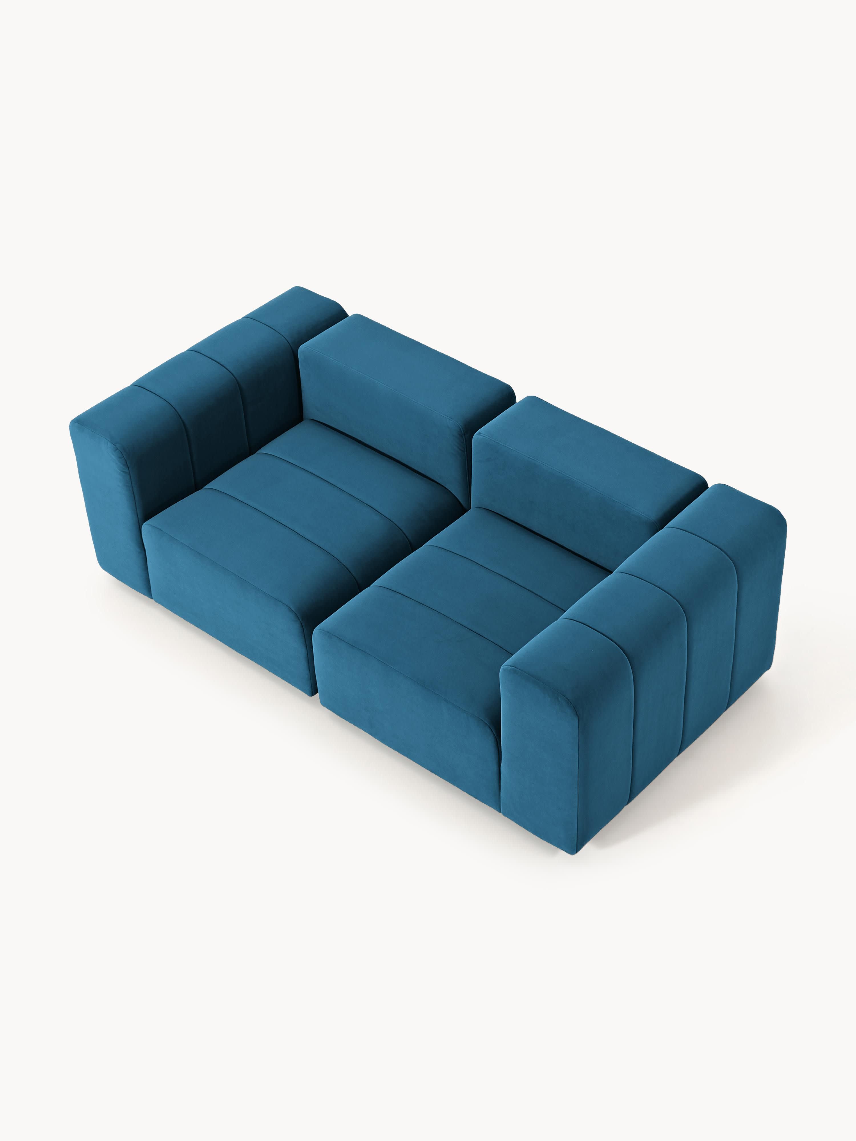 Modulares Samt-Sofa Lena (3-Sitzer)