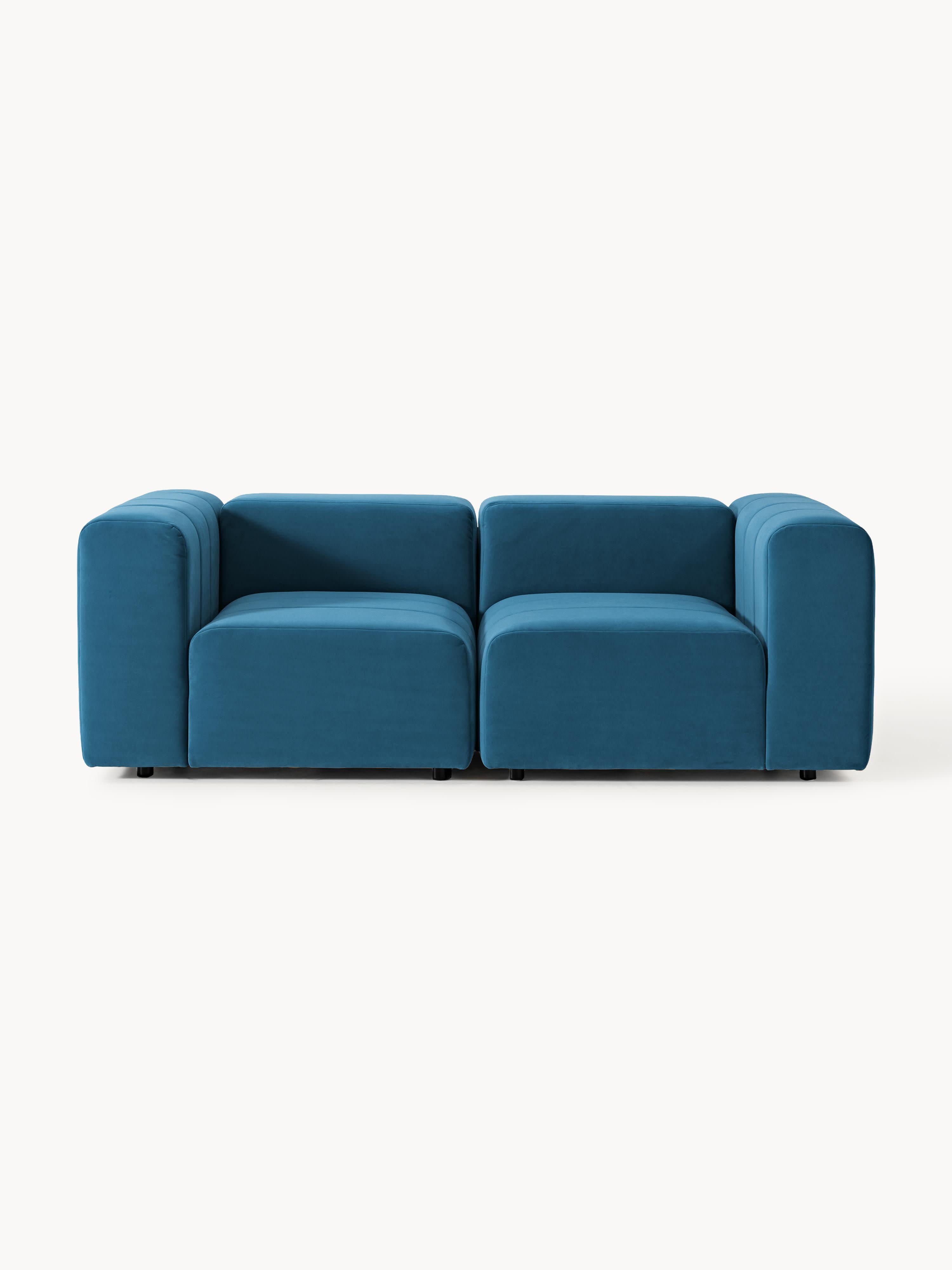 Galeriebild 1 - Modulares Samt-Sofa Lena (3-Sitzer)