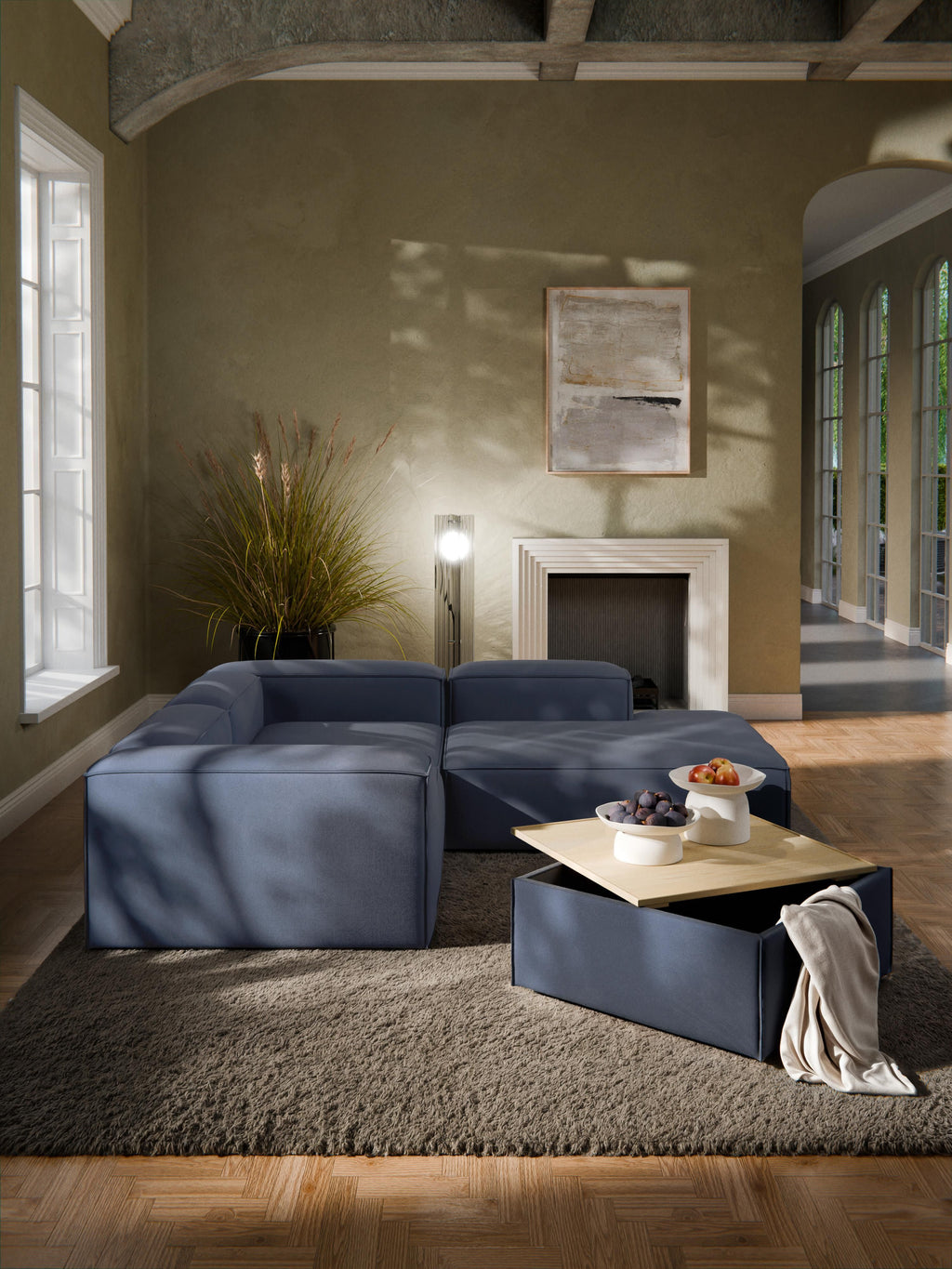 Sofa-Hocker Lennon mit Stauraum