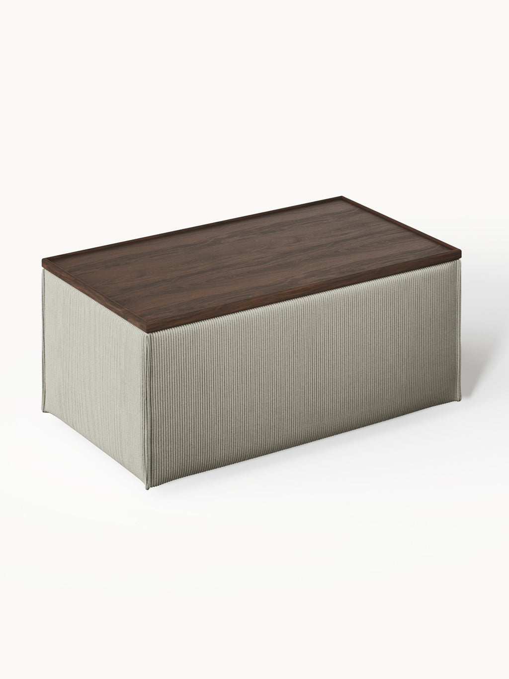 Sofa-Hocker Lennon aus Cord mit Stauraum