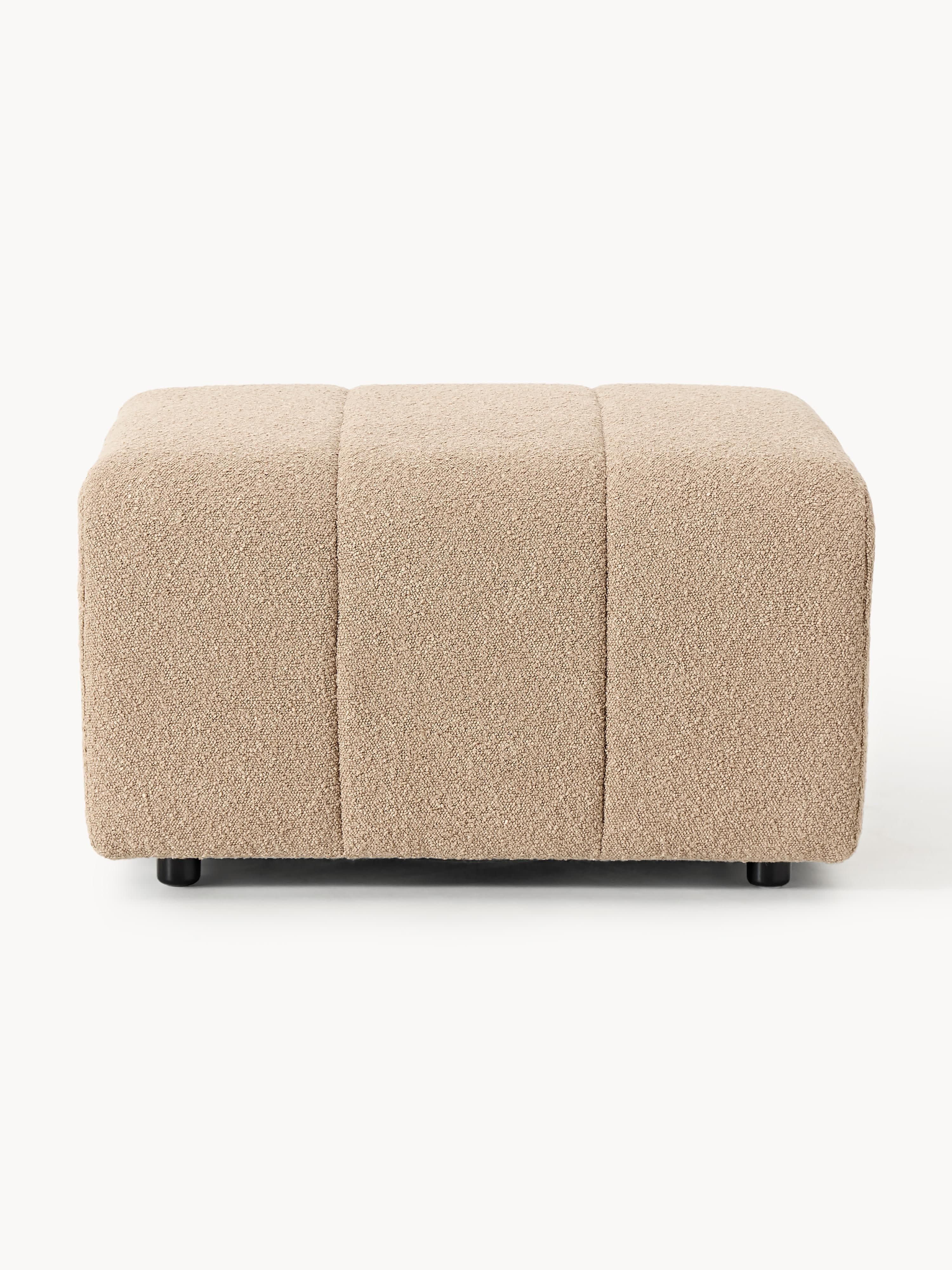 Bouclé-Sofa-Hocker Lena