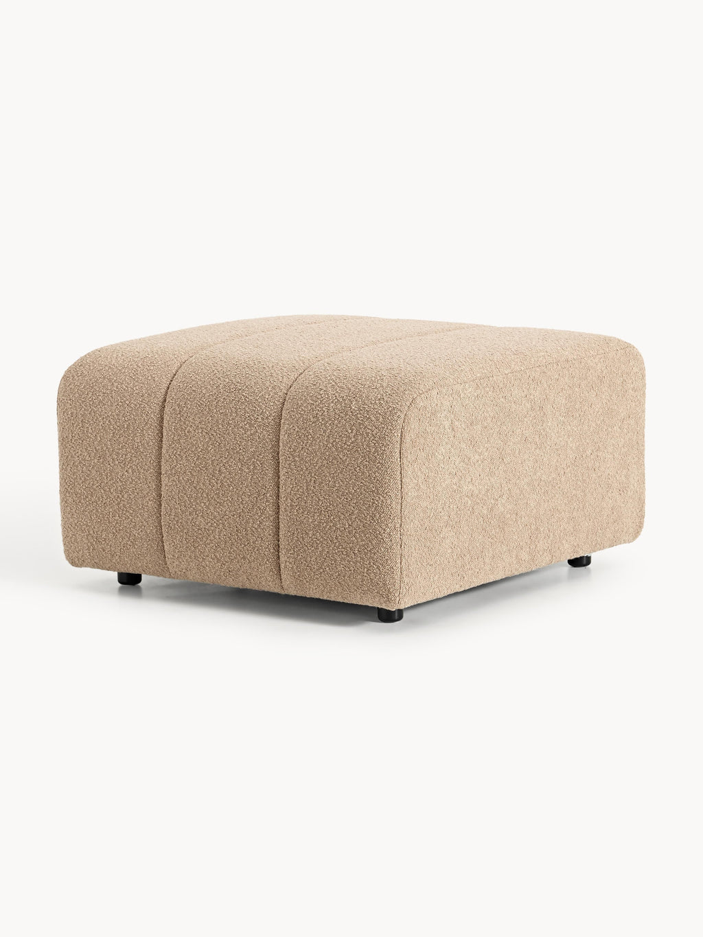 Bouclé-Sofa-Hocker Lena