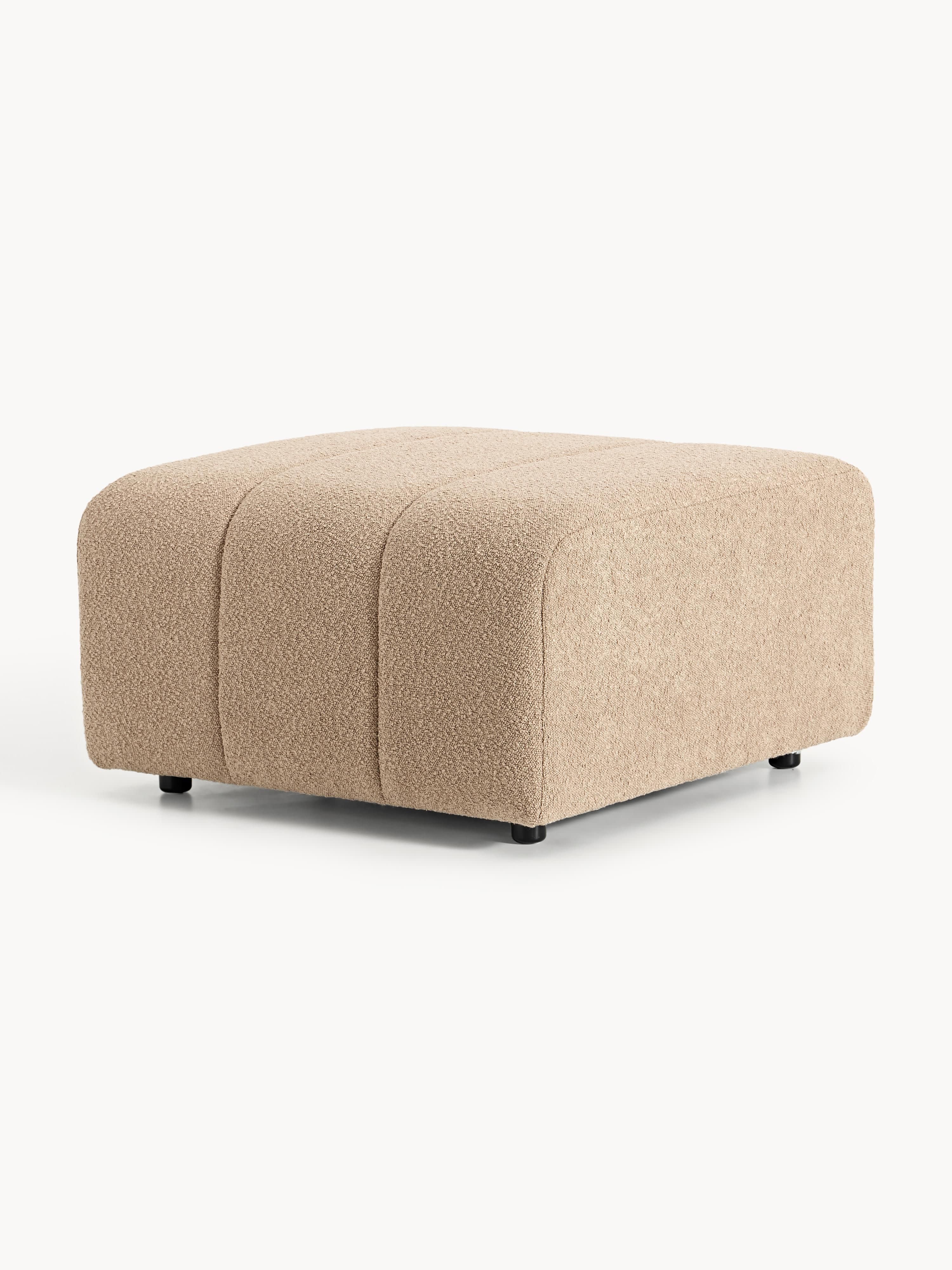 Bouclé-Sofa-Hocker Lena