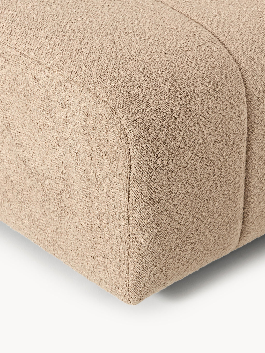 Bouclé-Sofa-Hocker Lena