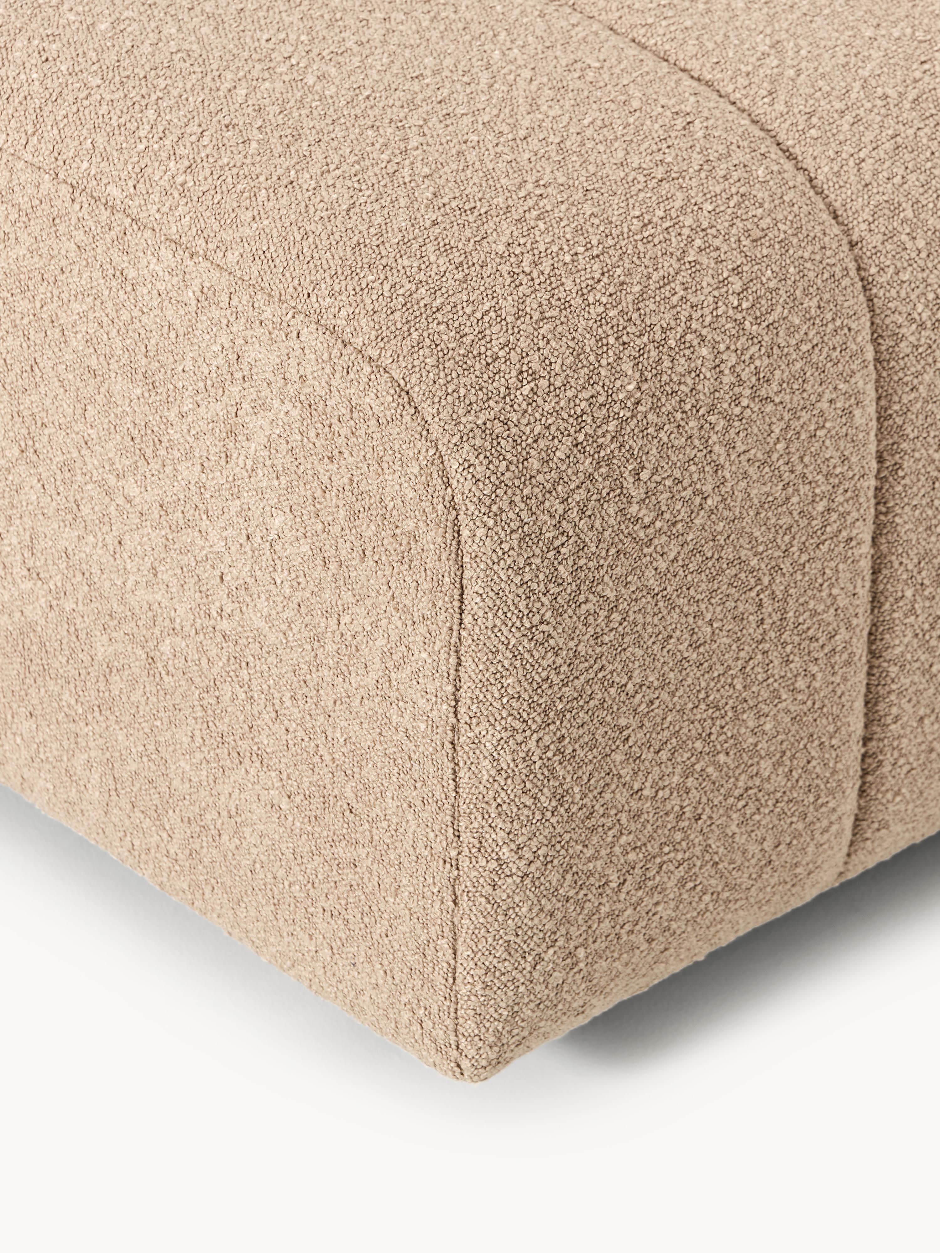 Bouclé-Sofa-Hocker Lena