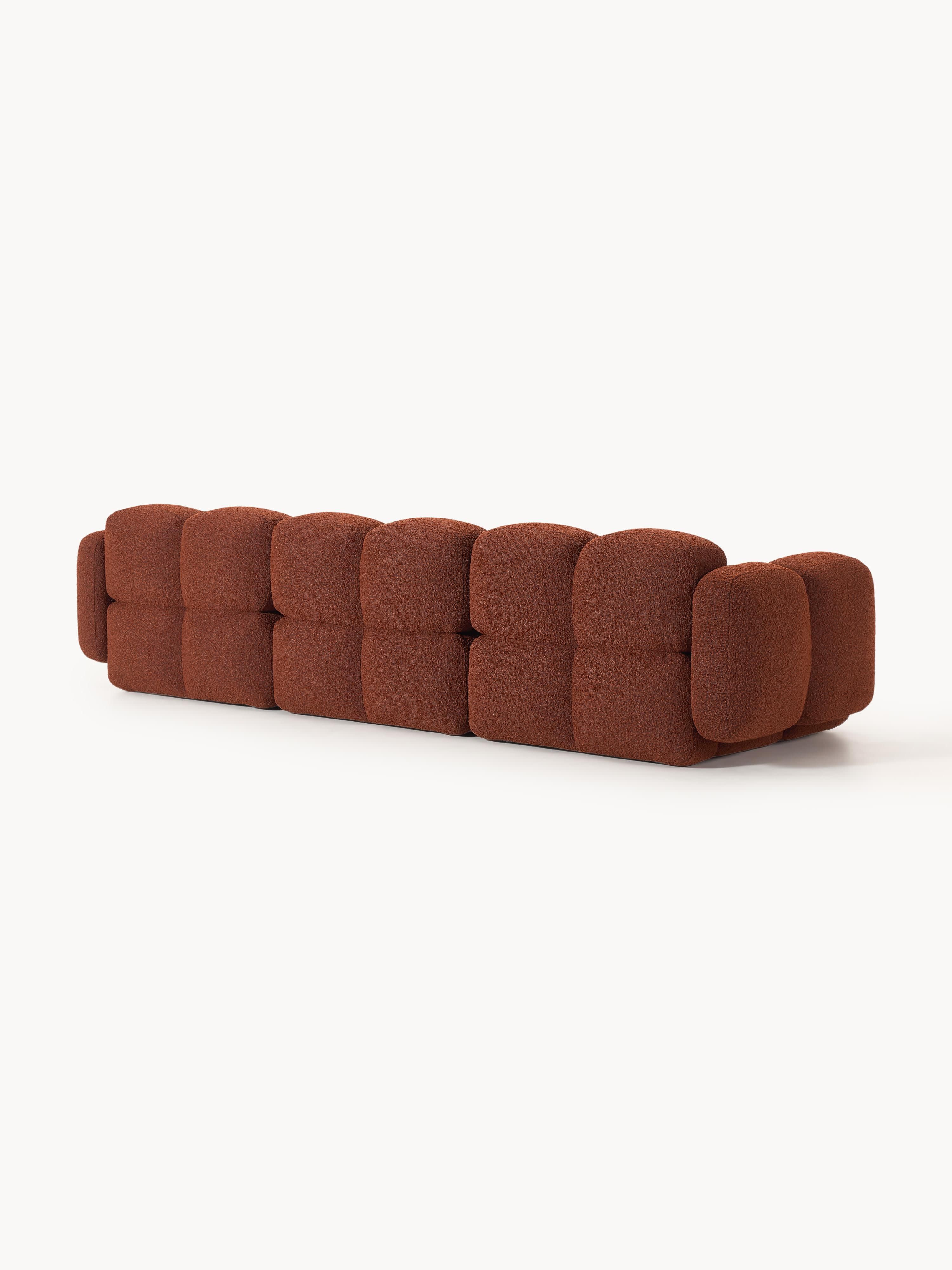 Modulares Sofa Tayla (4-Sitzer) aus Bouclé