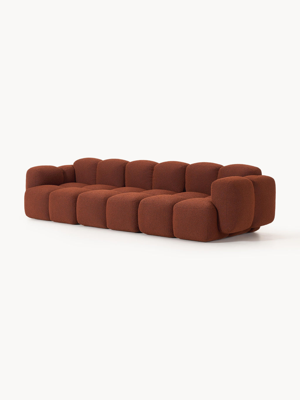 Modulares Sofa Tayla (4-Sitzer) aus Bouclé