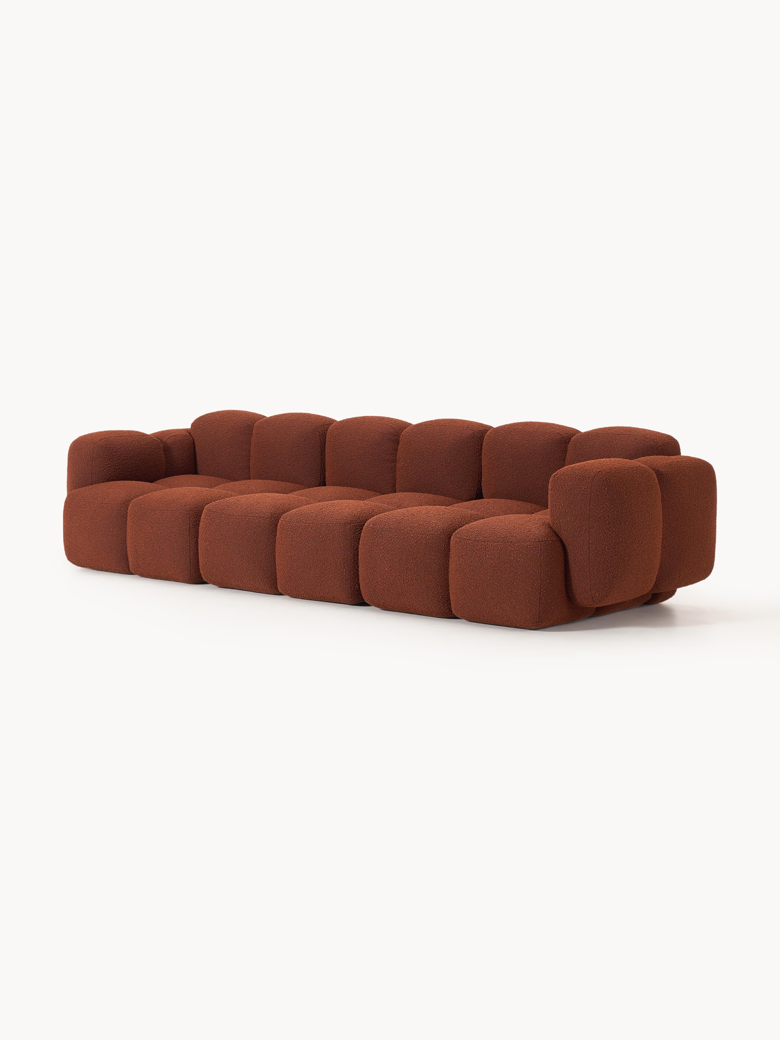 Modulares Sofa Tayla (4-Sitzer) aus Bouclé