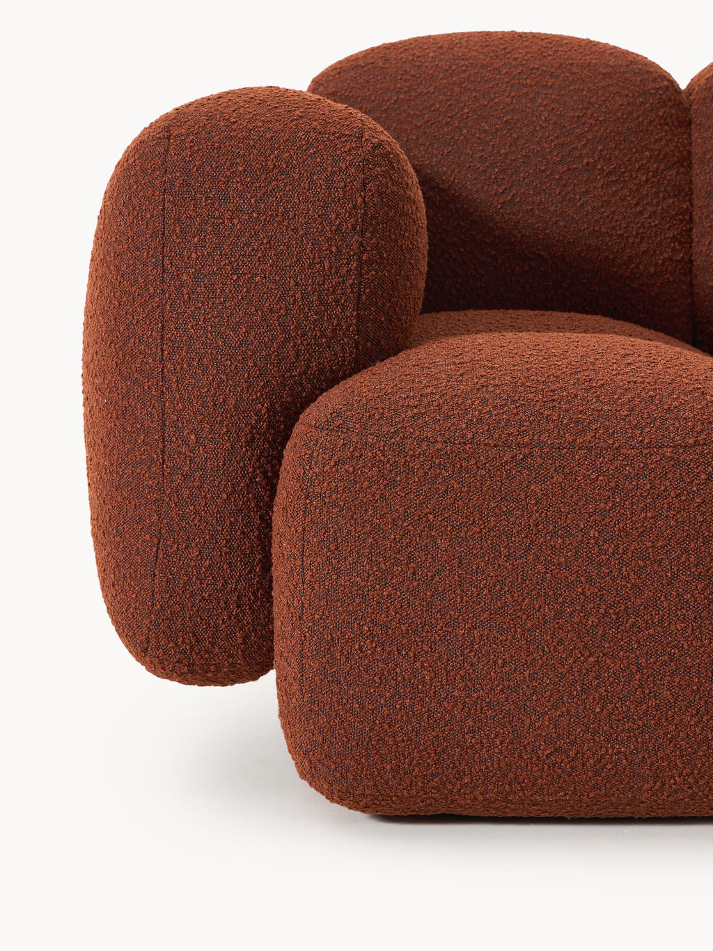 Modulares Sofa Tayla (4-Sitzer) aus Bouclé
