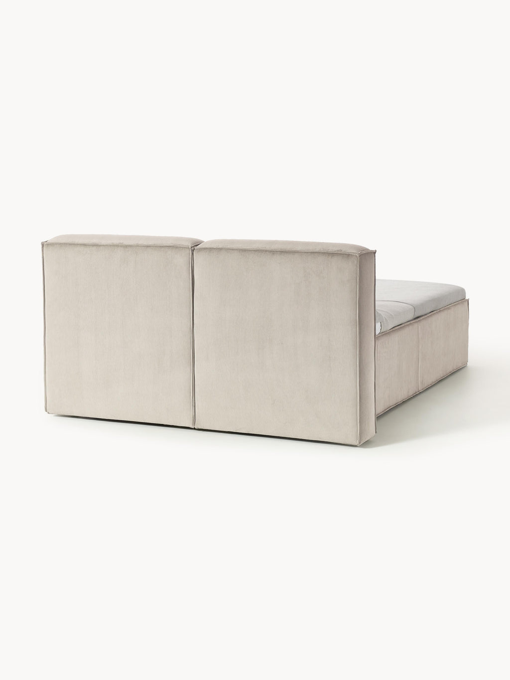 Cord-Boxspringbett Lennon