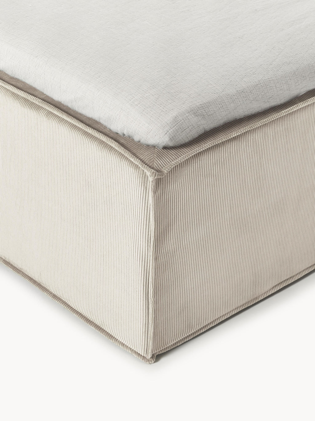 Cord-Boxspringbett Lennon