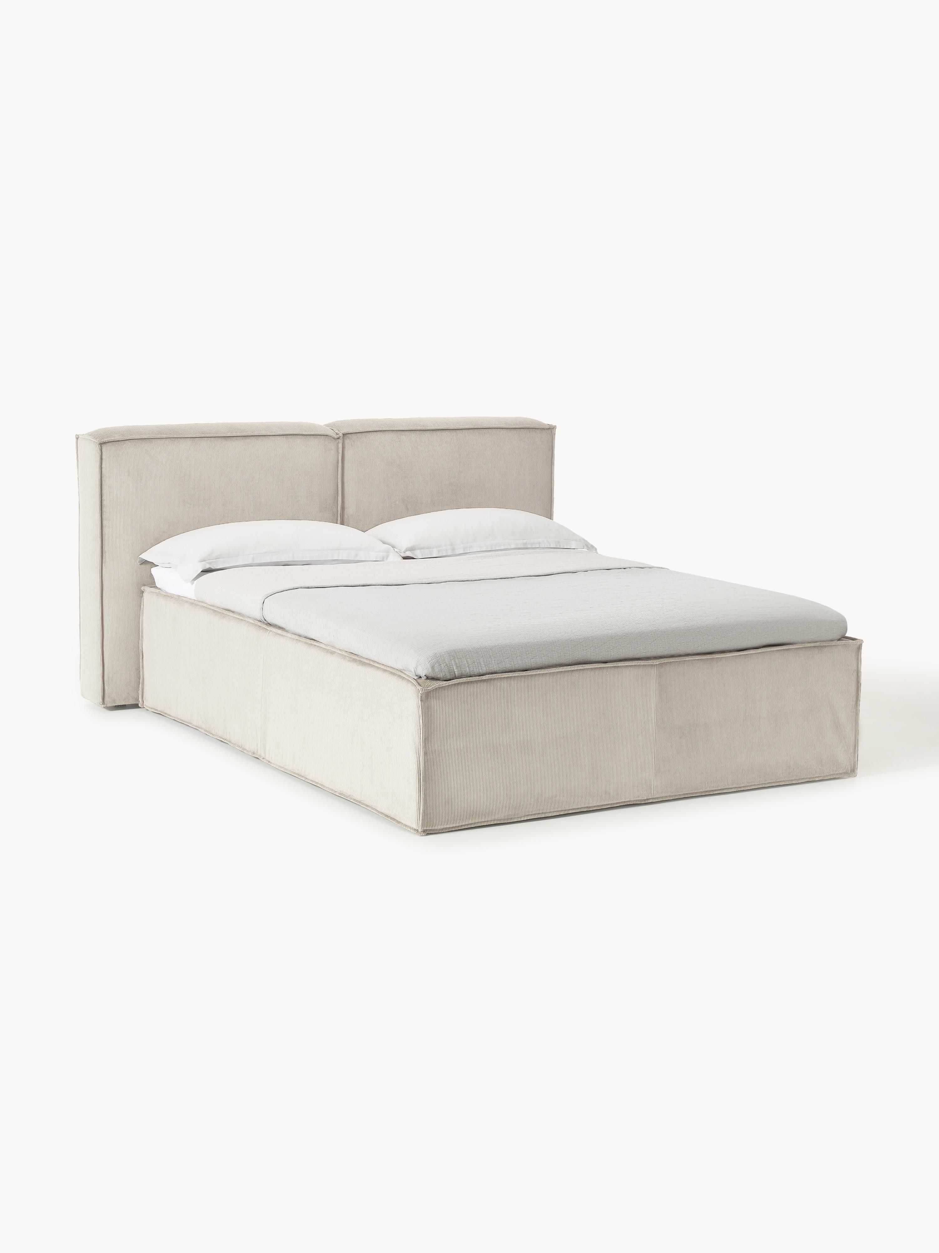 Galeriebild 1 - Cord-Boxspringbett Lennon