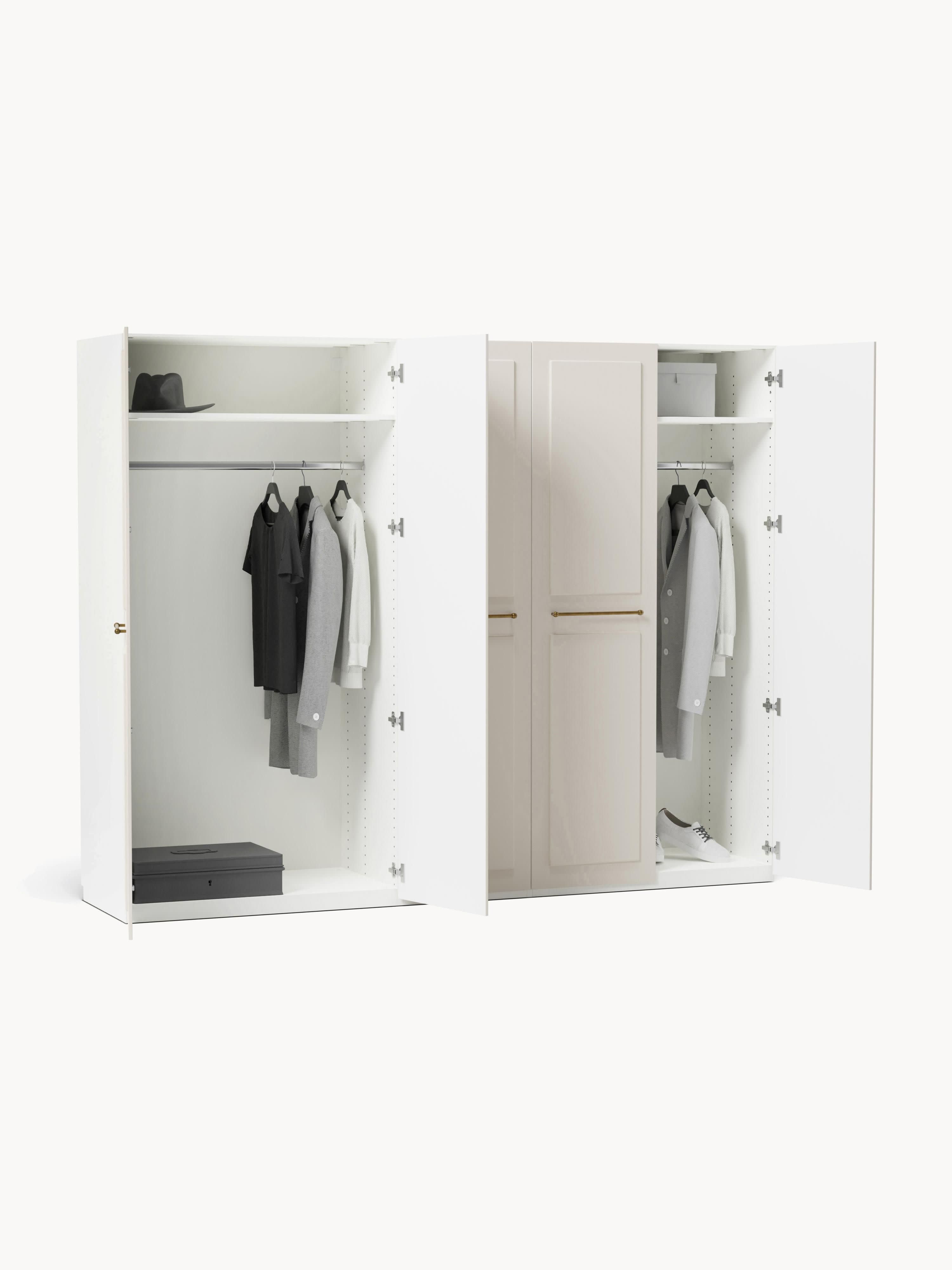 Modularer Drehtürenschrank Charlotte, 250 cm Breite, in verschiedenen Größen