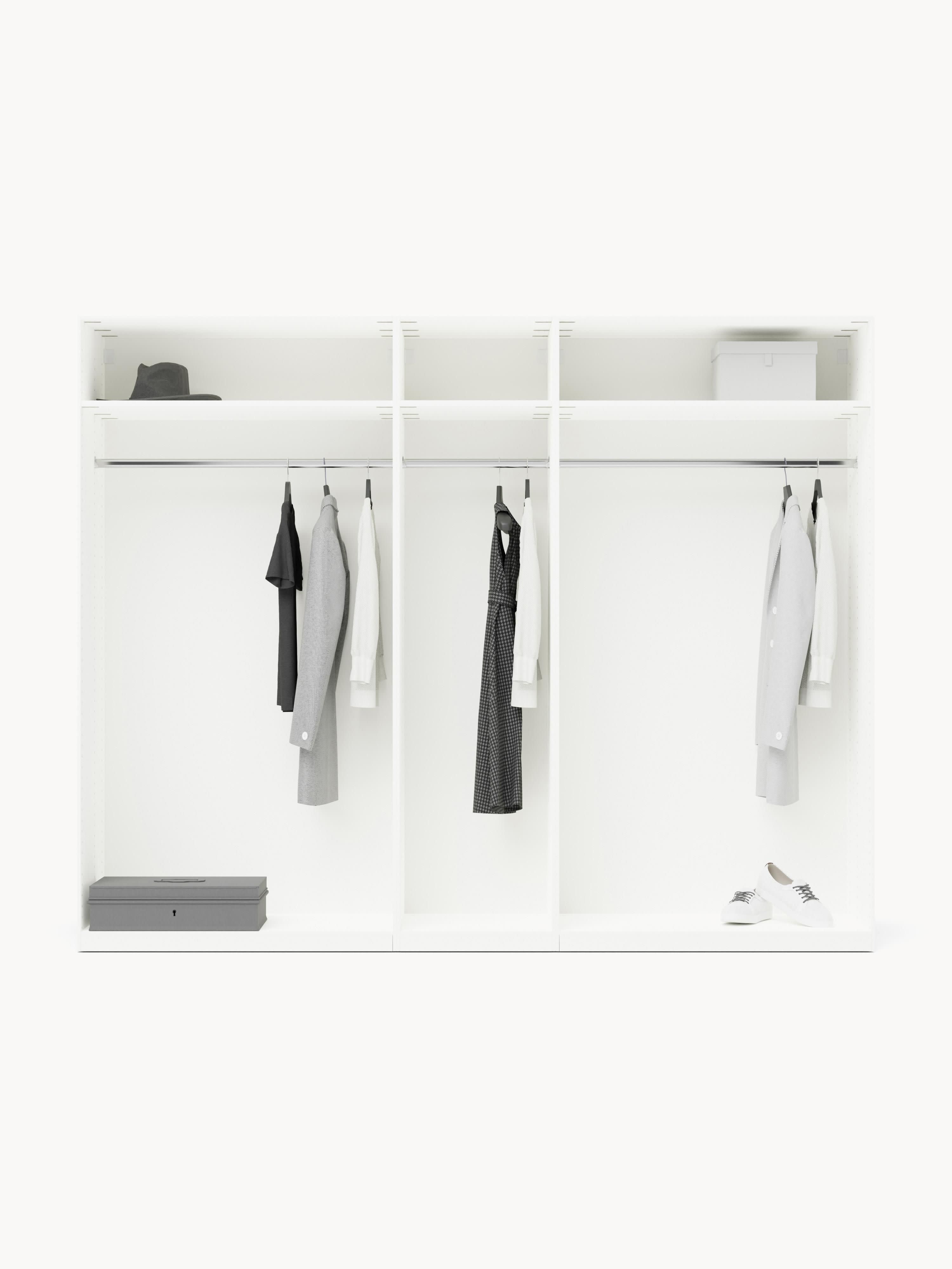 Modularer Drehtürenschrank Charlotte, 250 cm Breite, in verschiedenen Größen