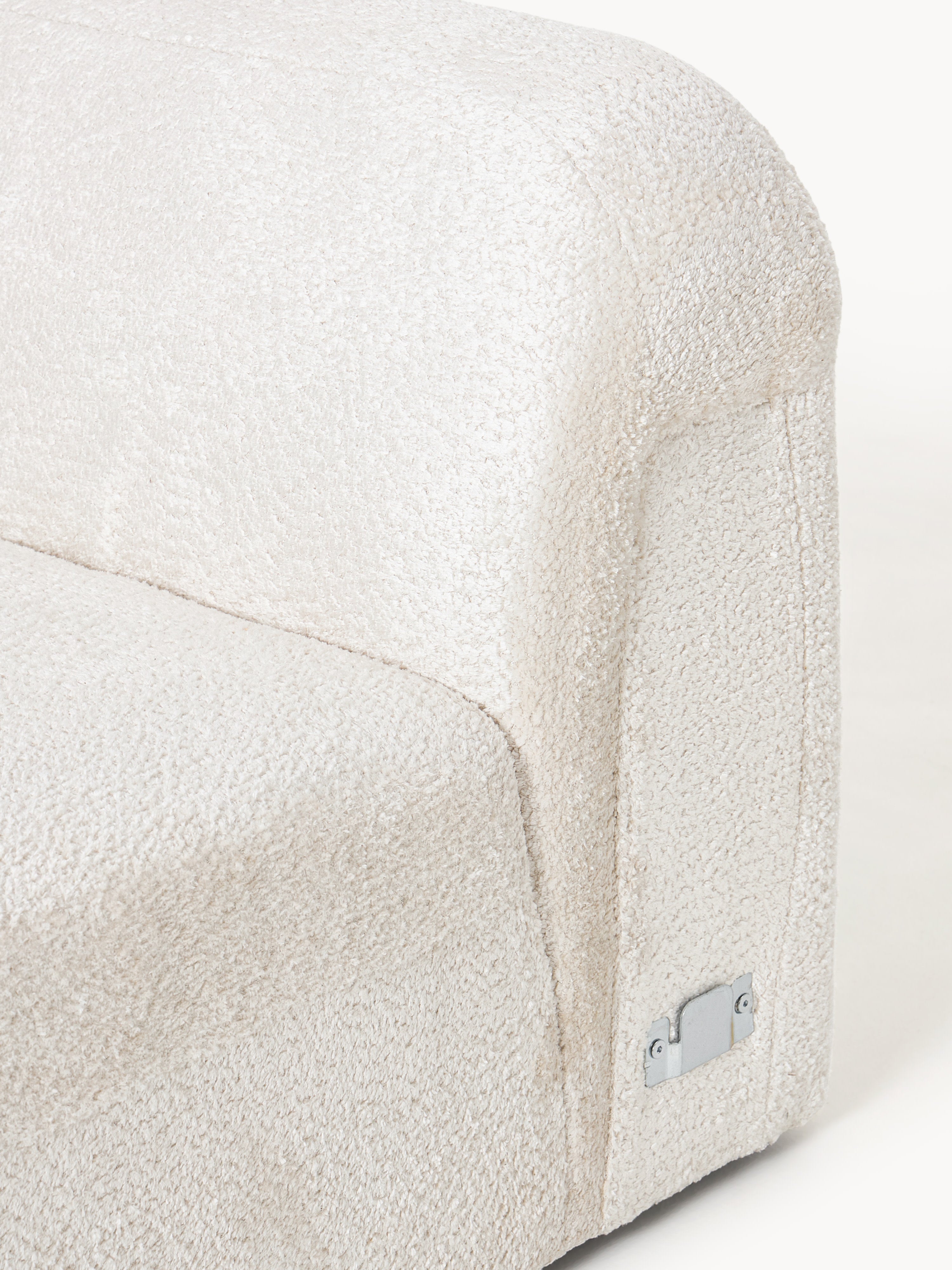 Rundes Teddy-Bouclé-Eckmodul Wolke