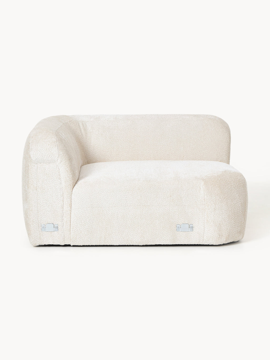 Rundes Teddy-Bouclé-Eckmodul Wolke