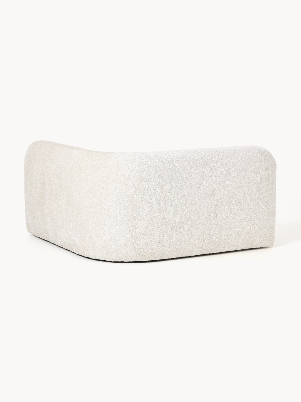 Rundes Teddy-Bouclé-Eckmodul Wolke