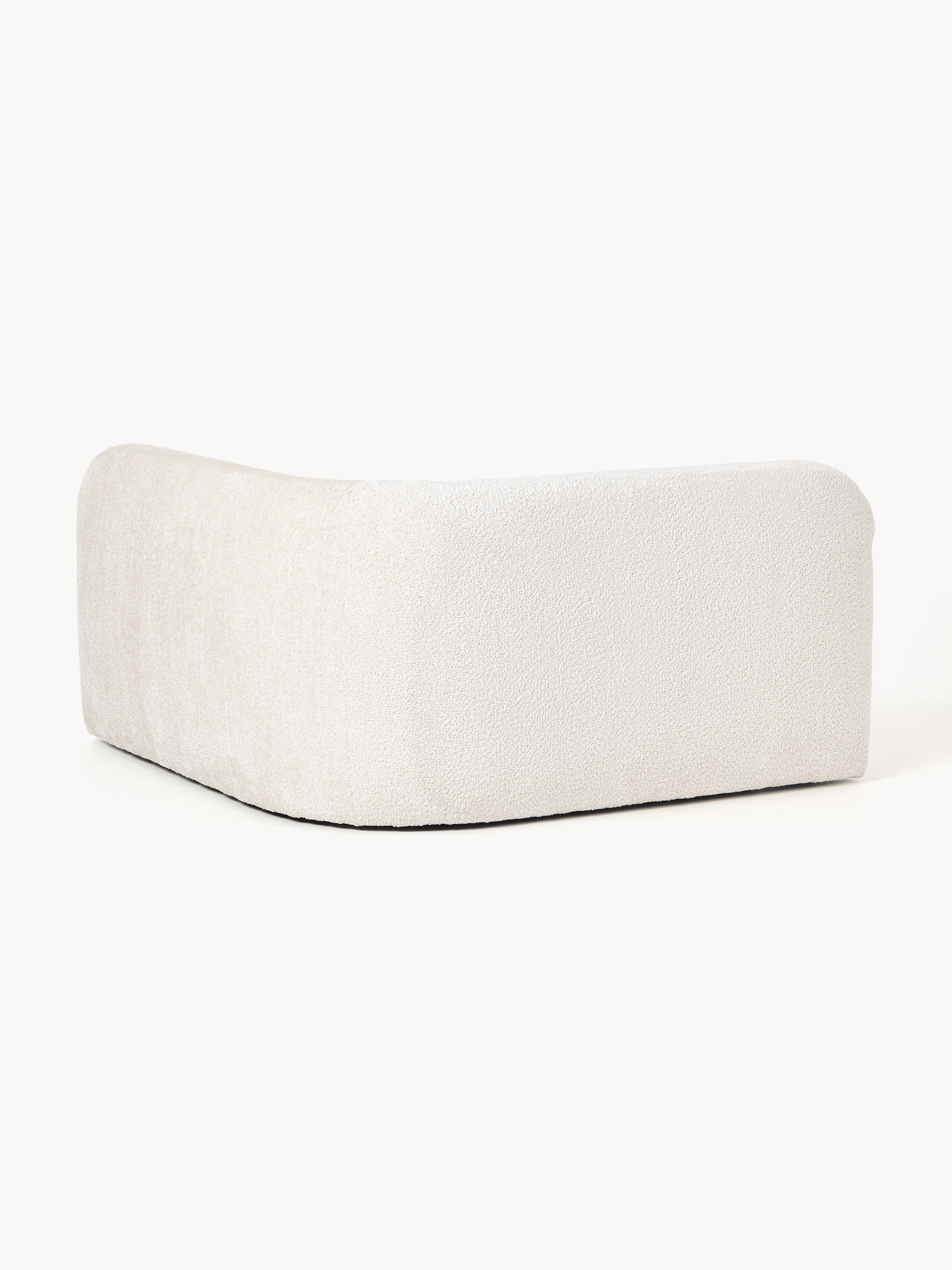 Rundes Teddy-Bouclé-Eckmodul Wolke