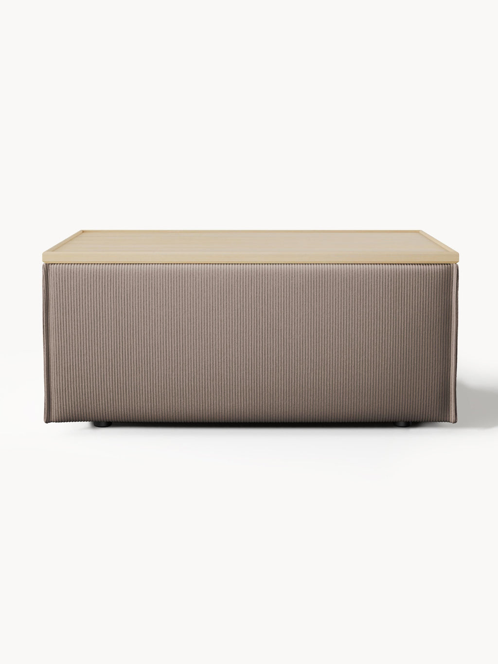 Sofa-Hocker Lennon aus Cord mit Stauraum