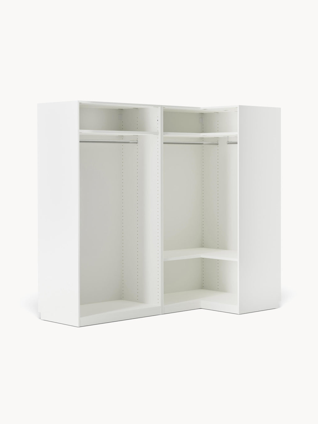 Modularer Eck-Kleiderschrank Charlotte, 215 cm Breite, in verschiedenen Größen