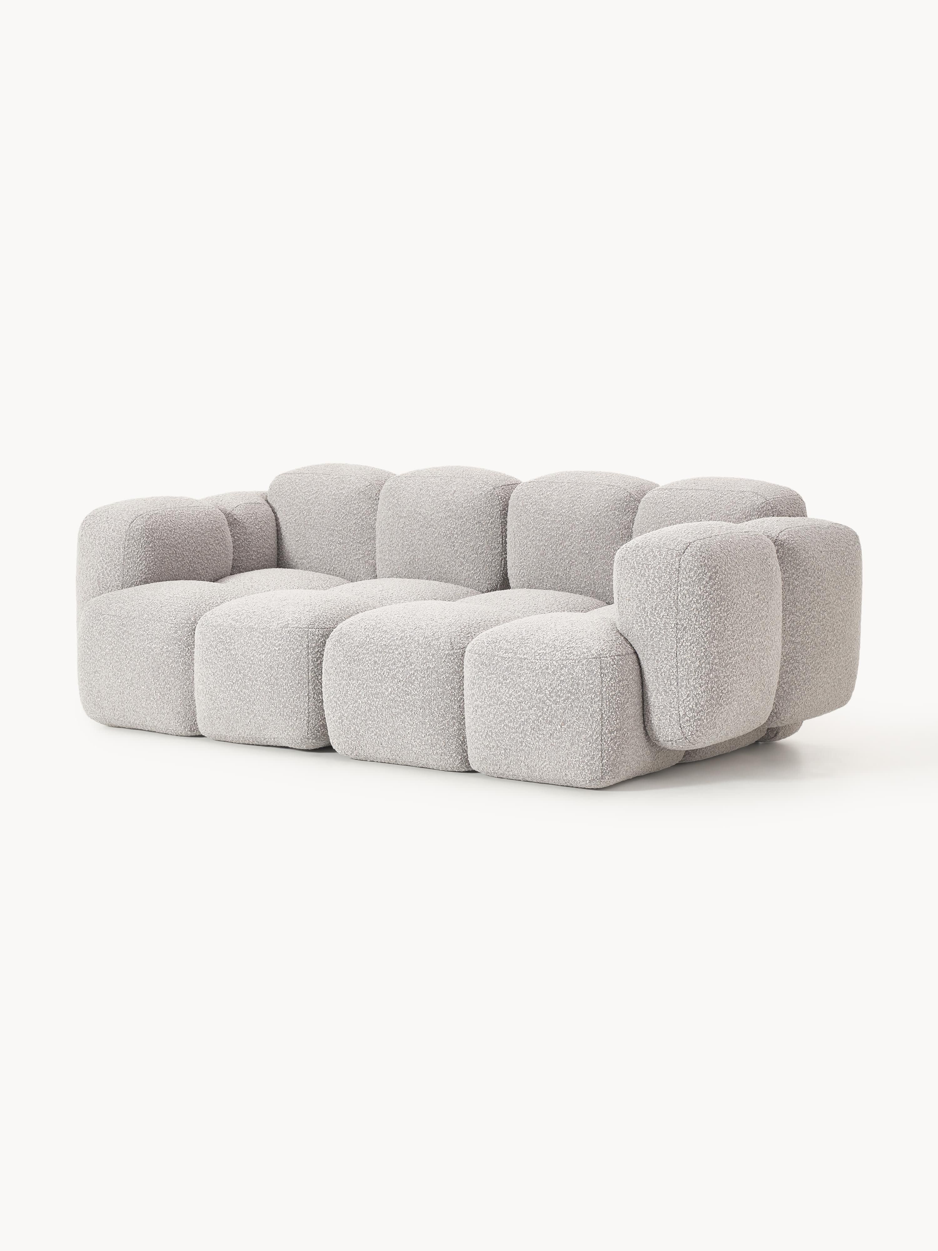 Modulares Sofa Tayla (3-Sitzer) aus Bouclé